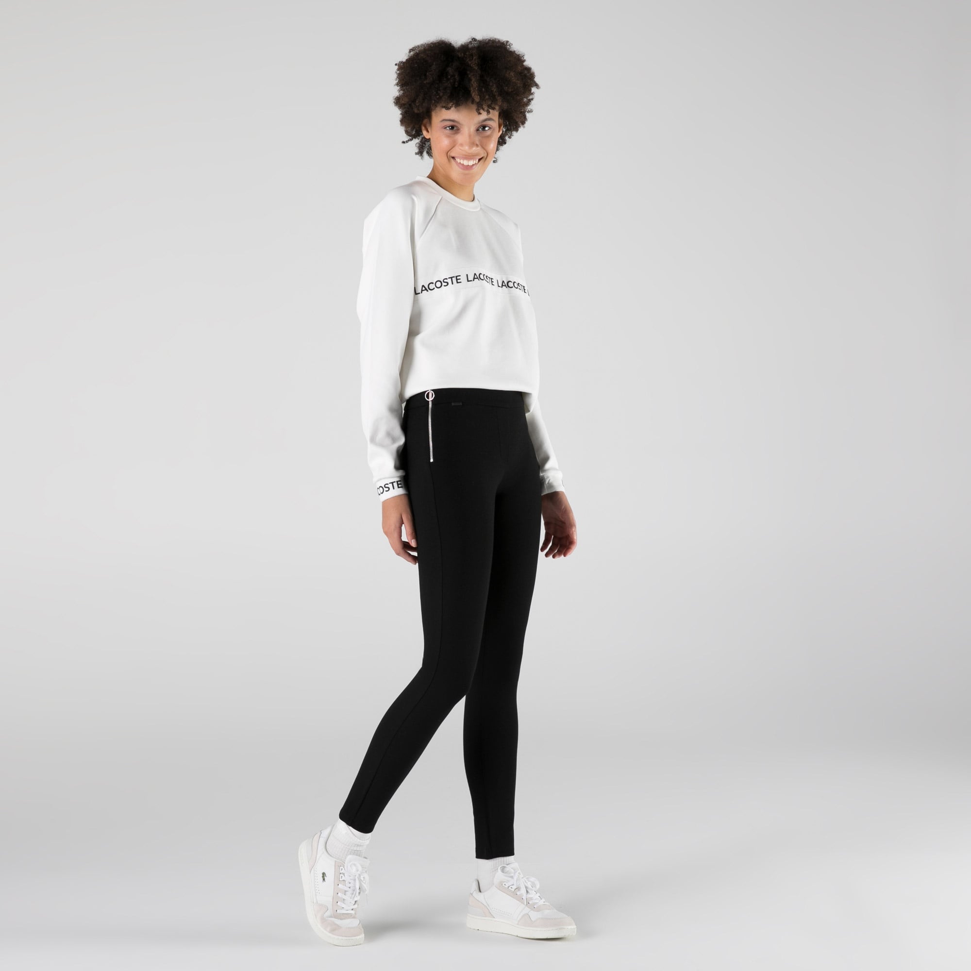 Lacoste Kadın Slim Fit Siyah Pantolon