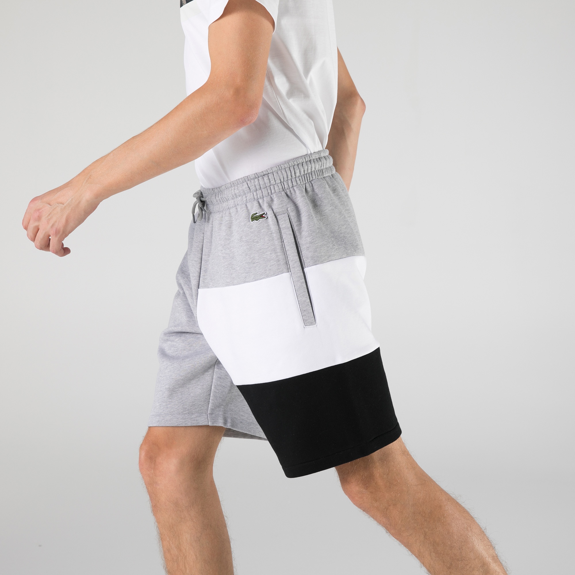 Lacoste Erkek Regular Fit Baskılı Gri Şort