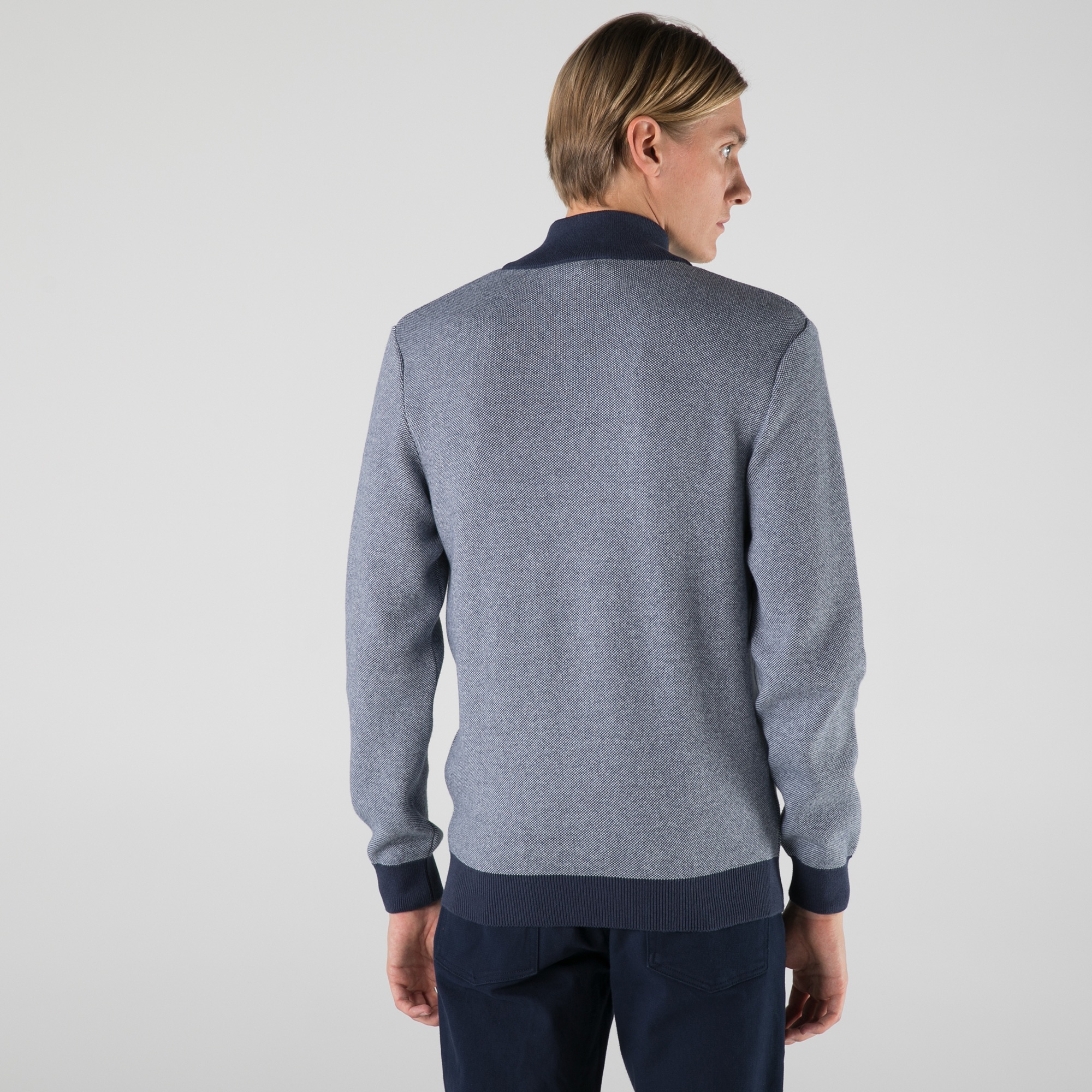 Lacoste Erkek Fermuarlı Lacivert Hırka