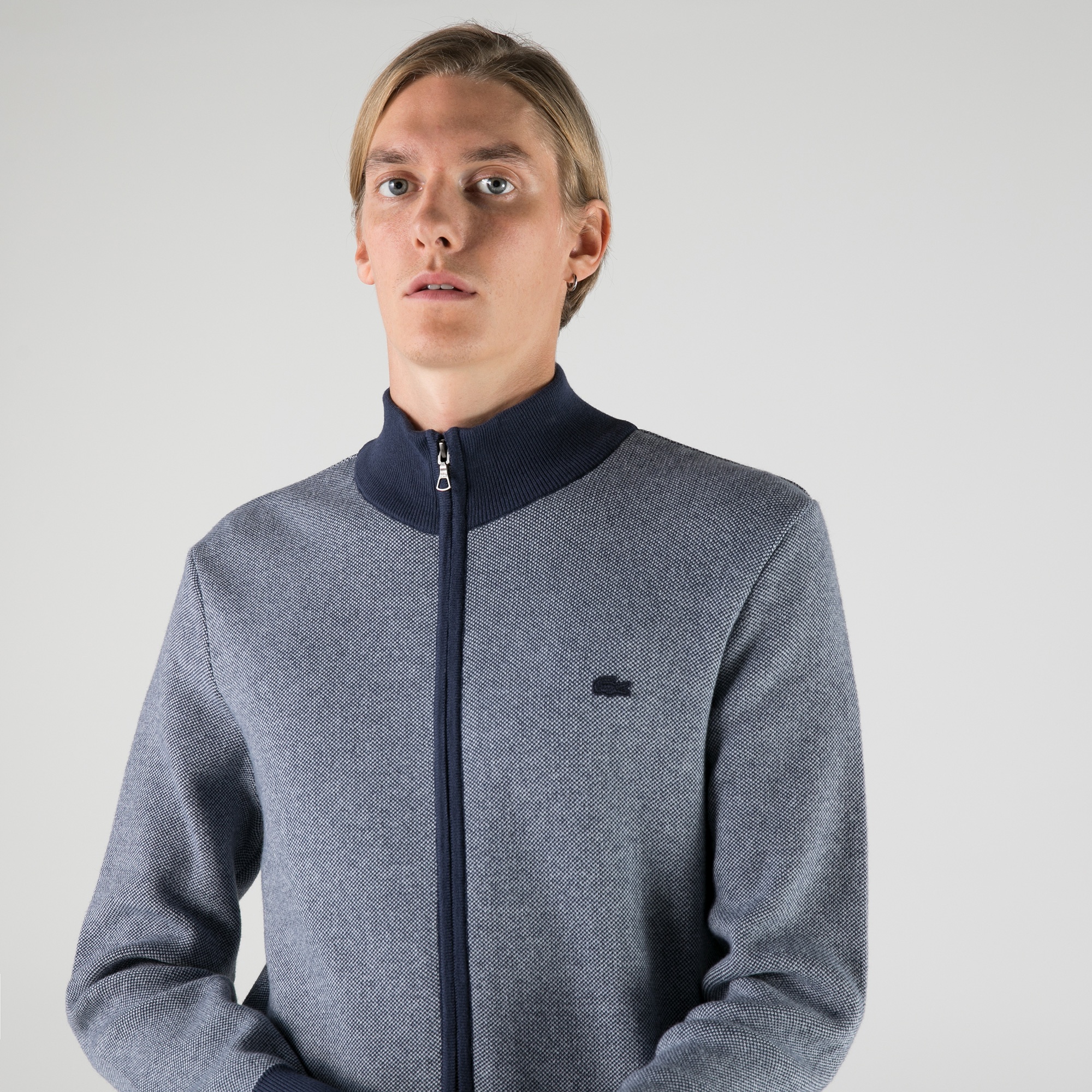 Lacoste Erkek Fermuarlı Lacivert Hırka