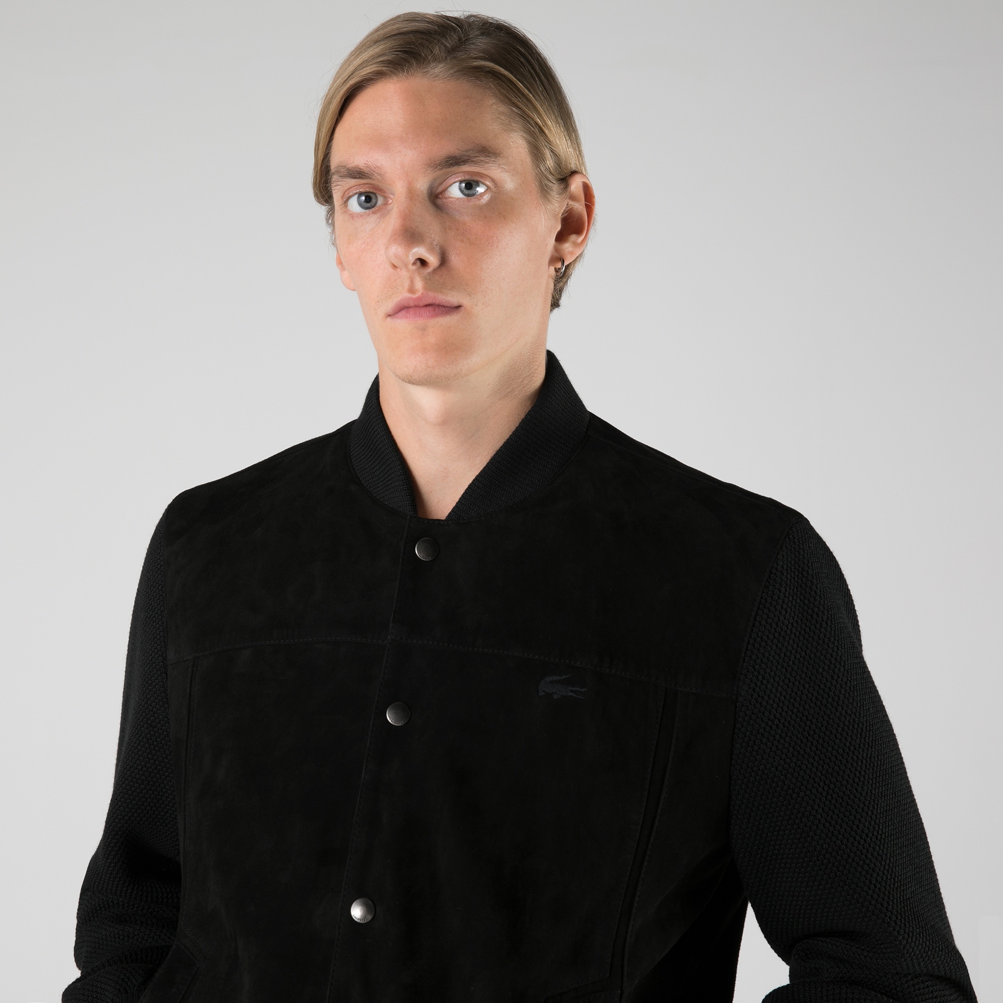 Lacoste Erkek Siyah Süet Ceket