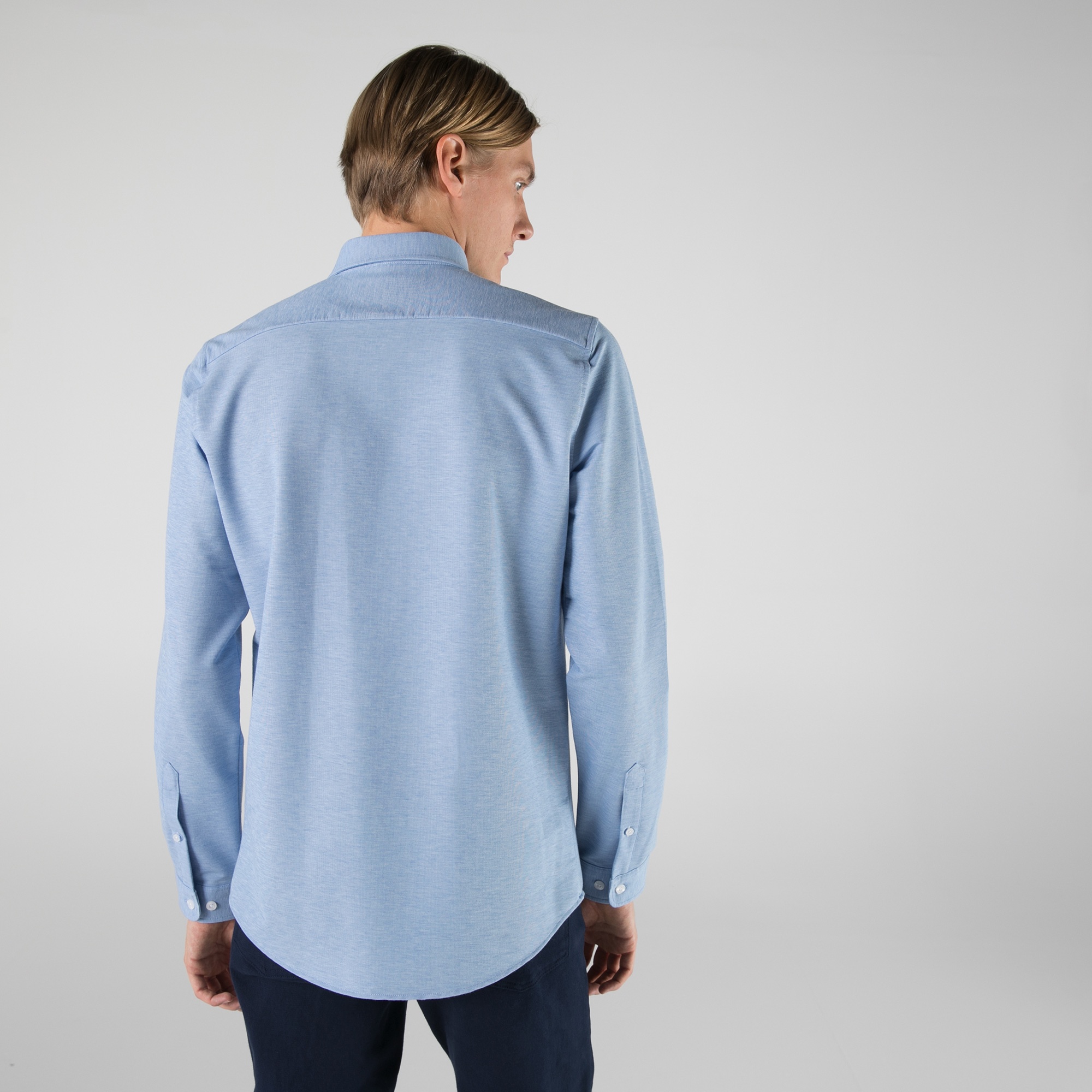 Lacoste Erkek Slim Fit Mavi Gömlek