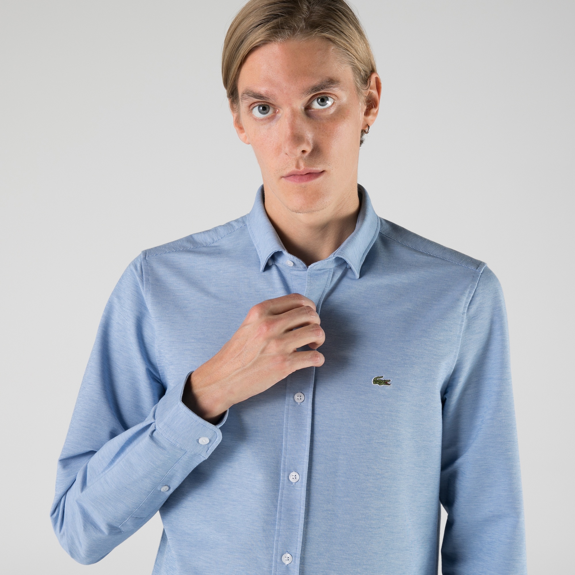 Lacoste Erkek Slim Fit Mavi Gömlek