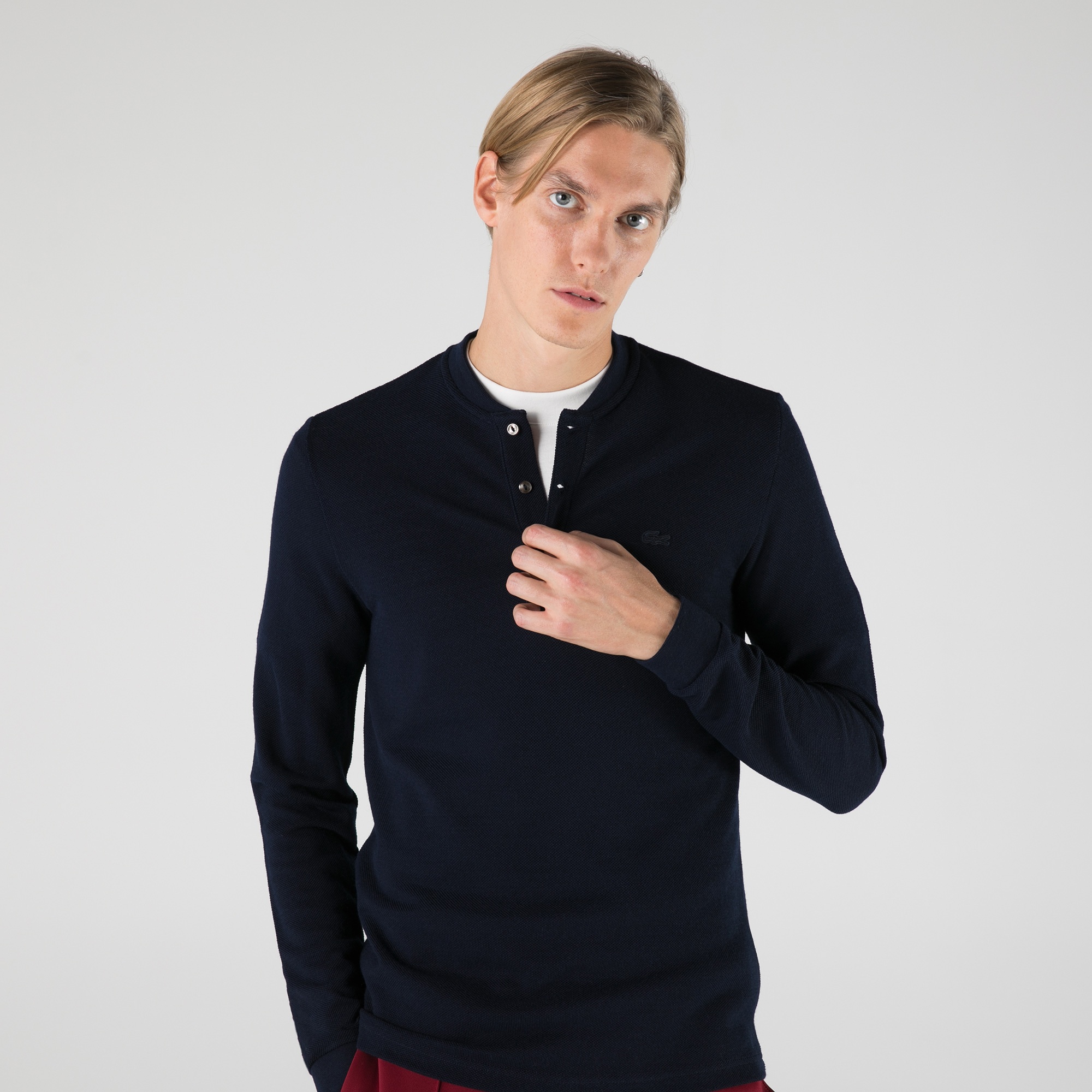 Lacoste Erkek Regular Fit Uzun Kollu Lacivert Sweatshirt