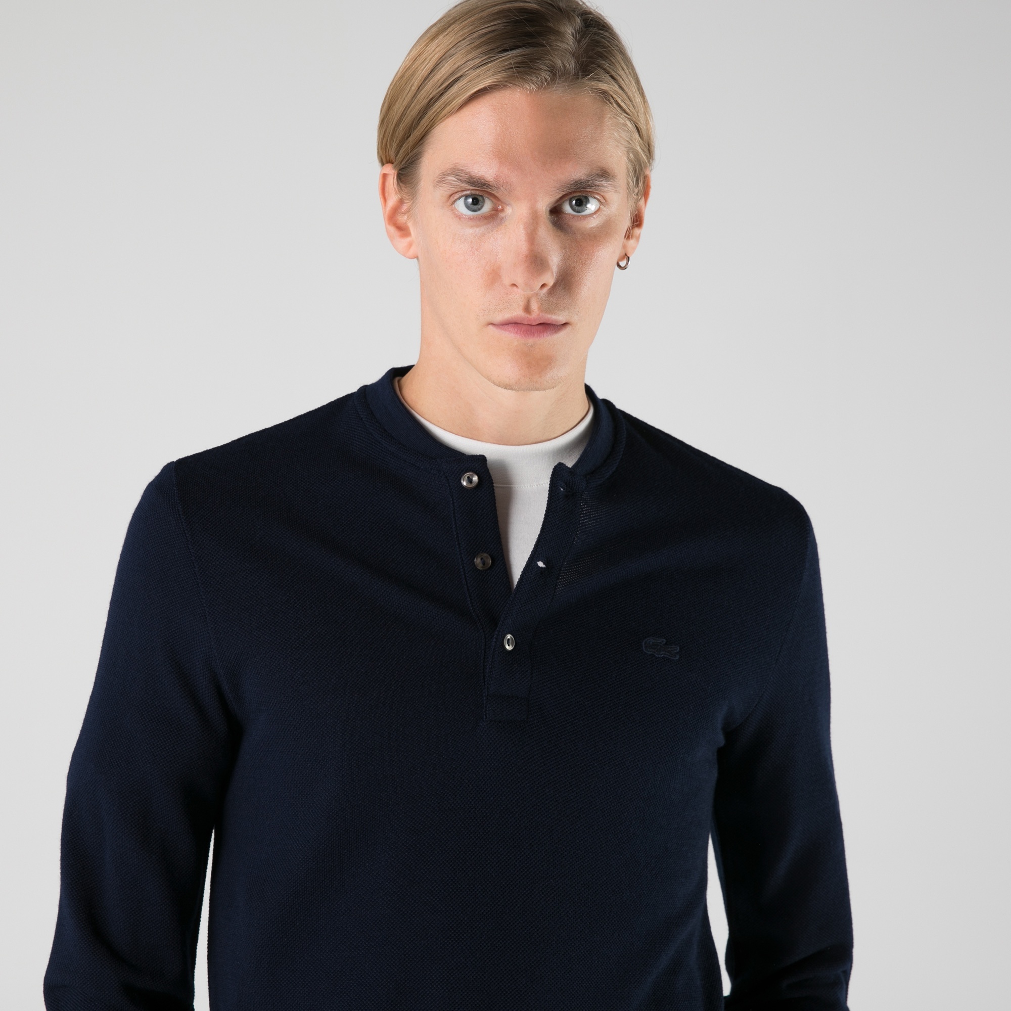 Lacoste Erkek Regular Fit Uzun Kollu Lacivert Sweatshirt