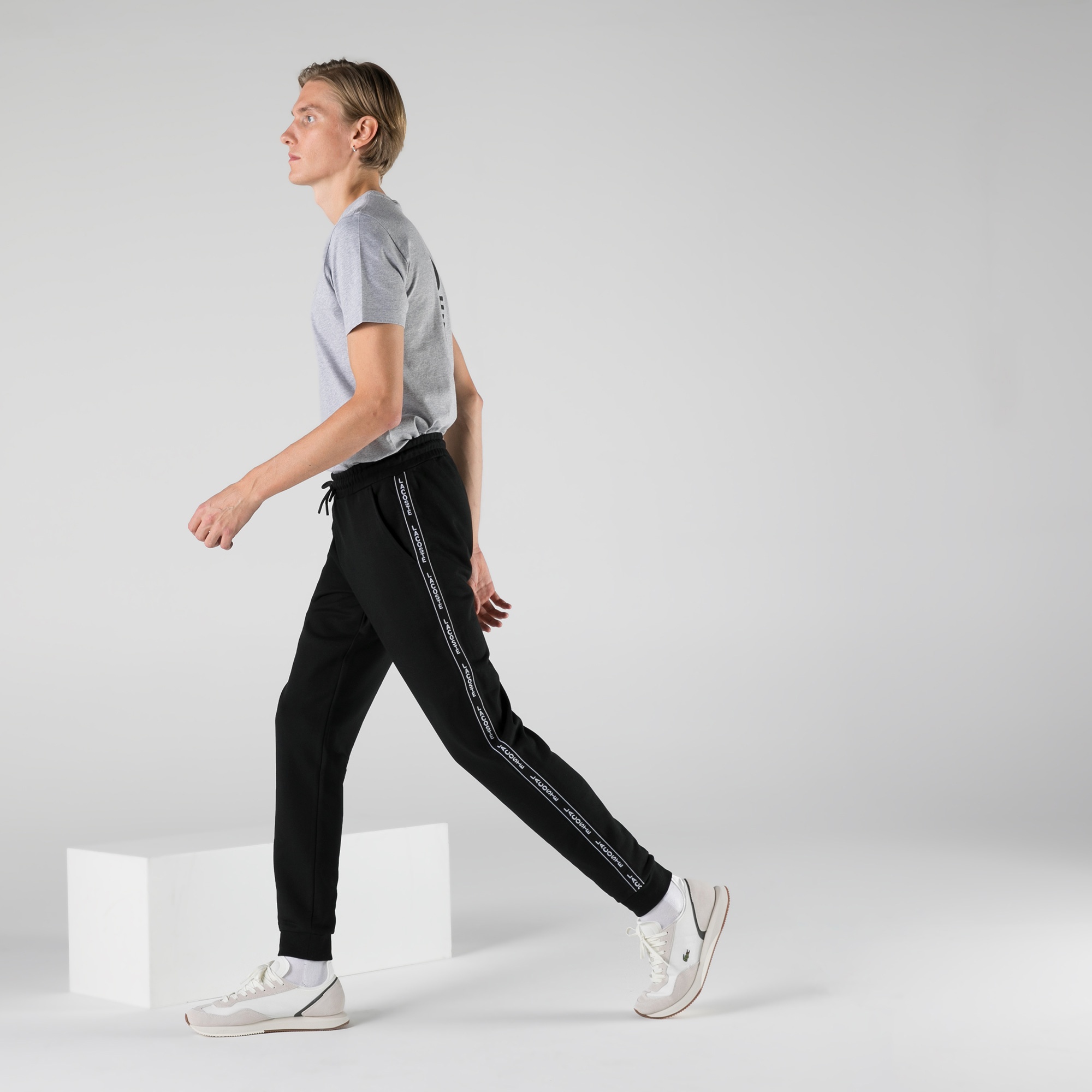 Lacoste Erkek Slim Fit Siyah Eşofman Altı