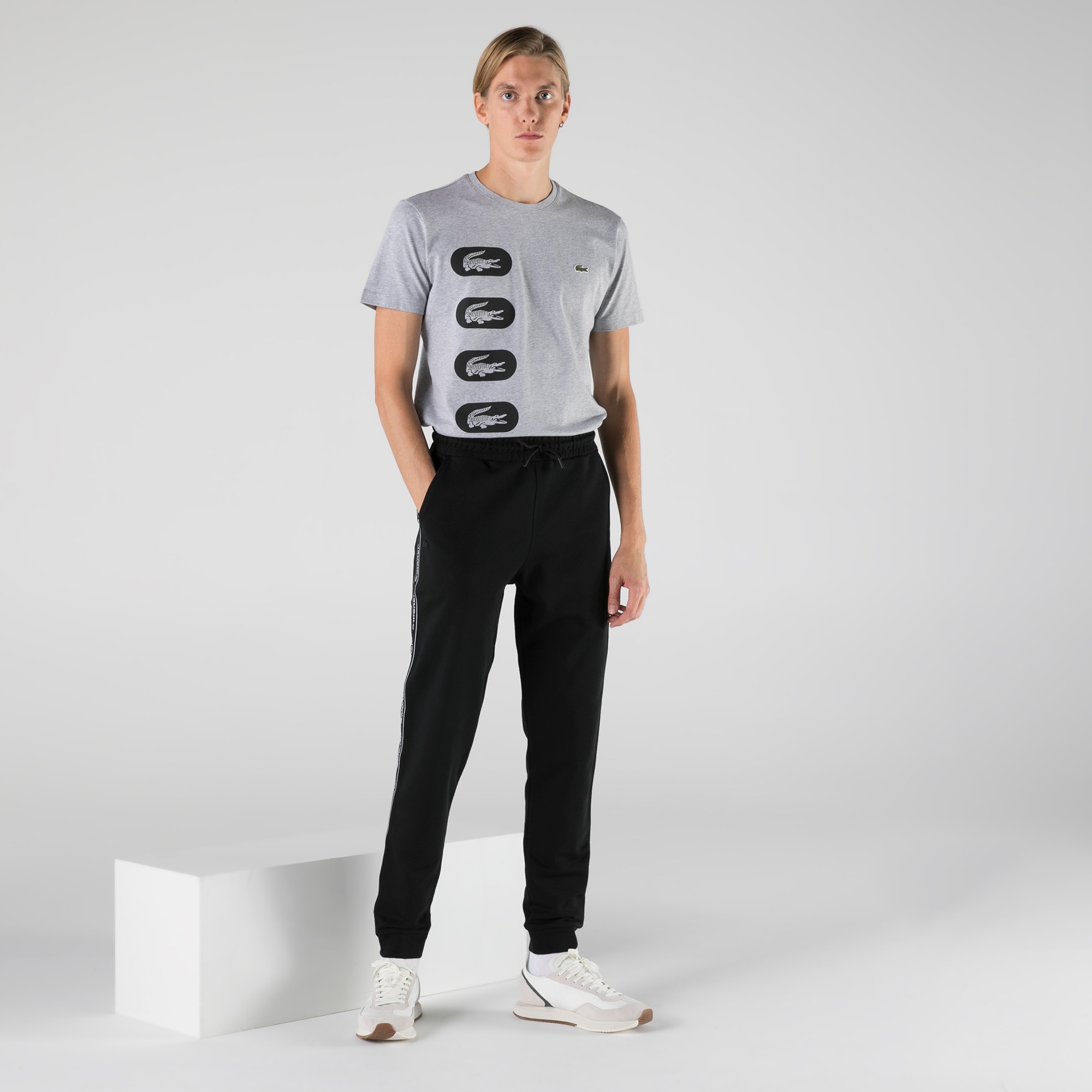 Lacoste Erkek Slim Fit Siyah Eşofman Altı