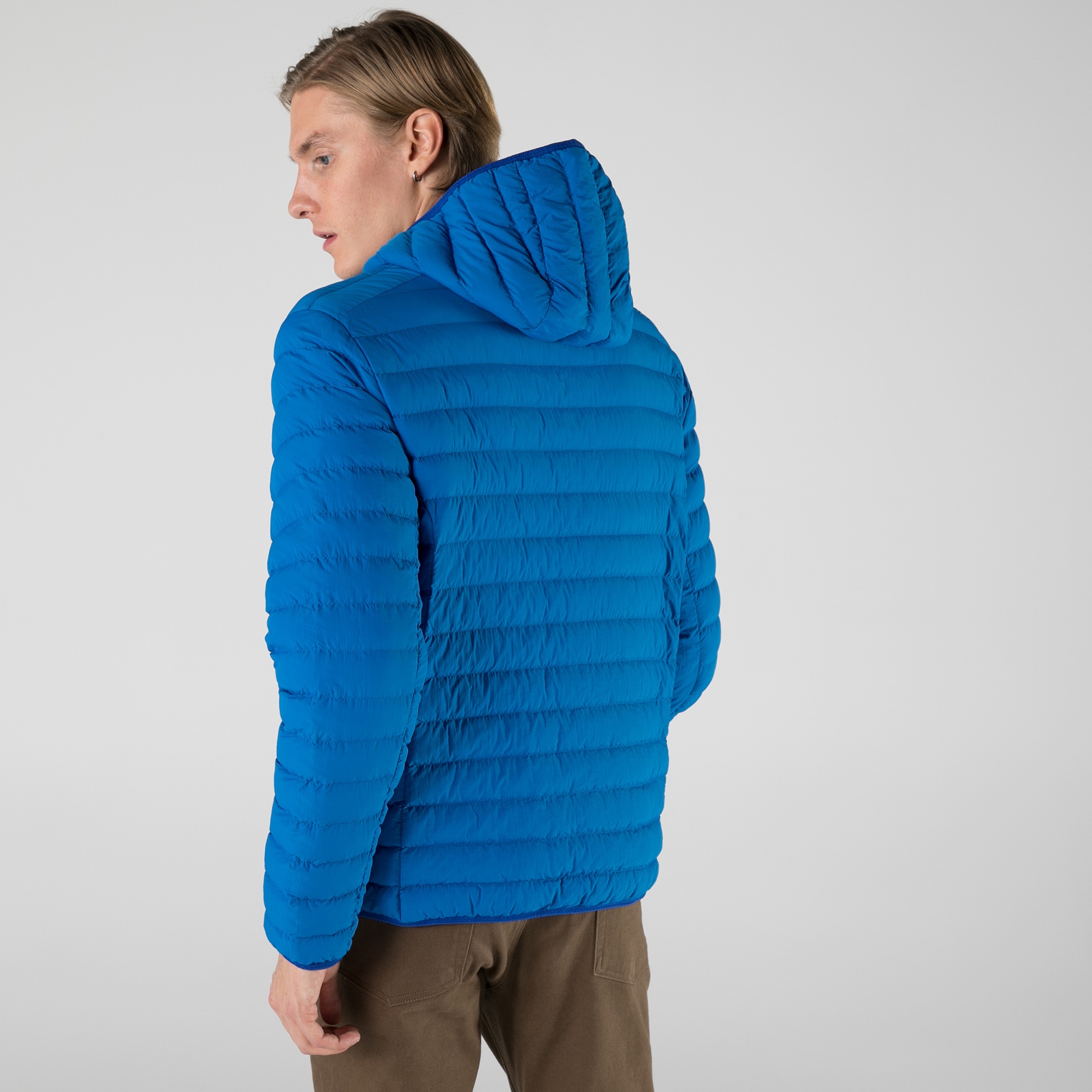 Lacoste Erkek Kapüşonlu Mavi Mont