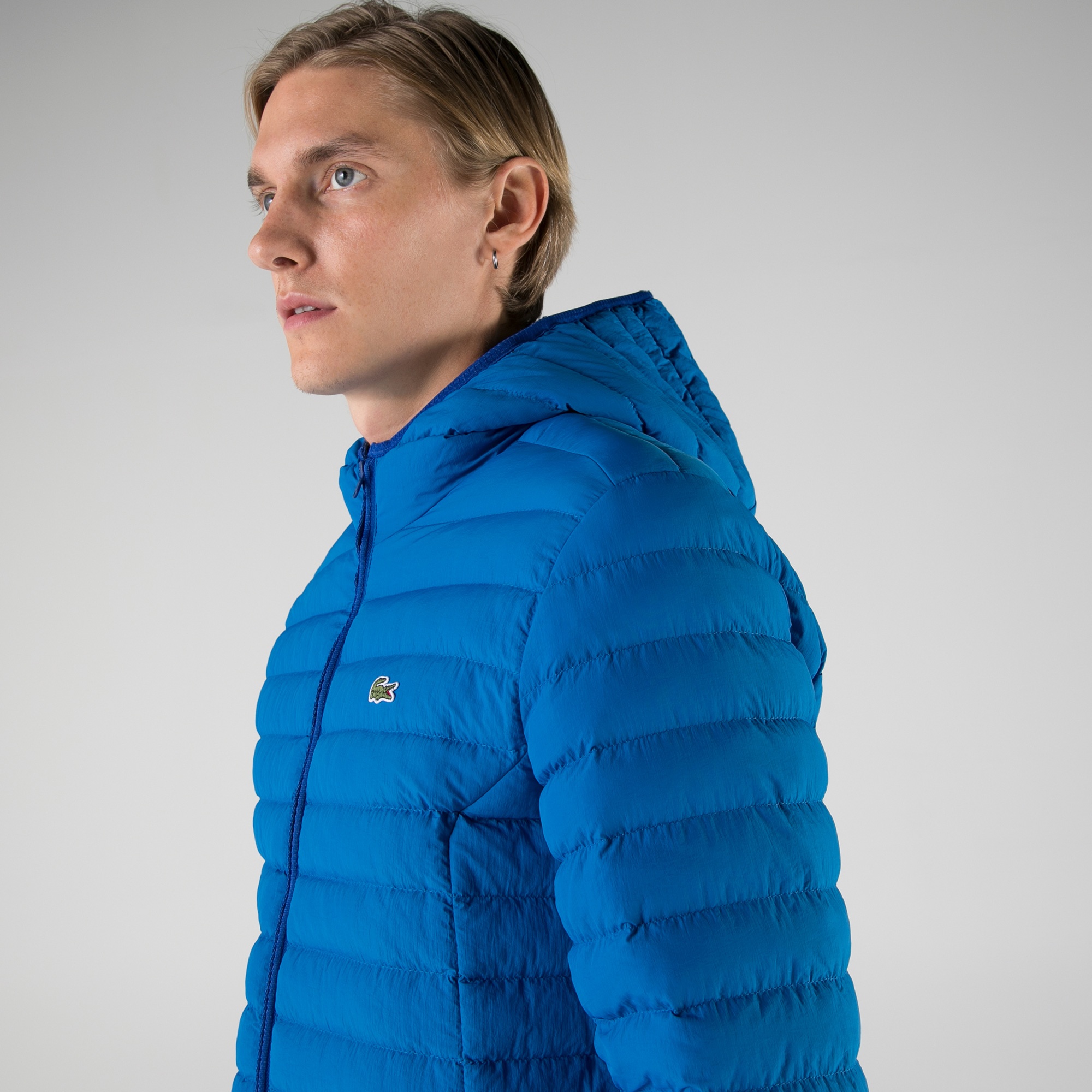 Lacoste Erkek Kapüşonlu Mavi Mont