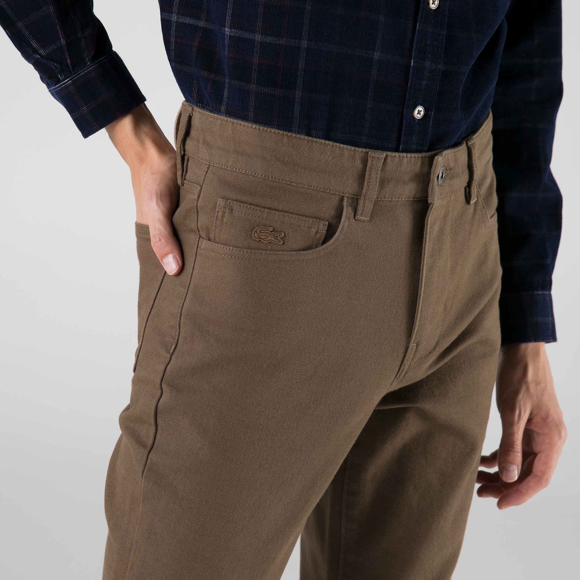 Lacoste Erkek Slim Fit Kahverengi Pantolon