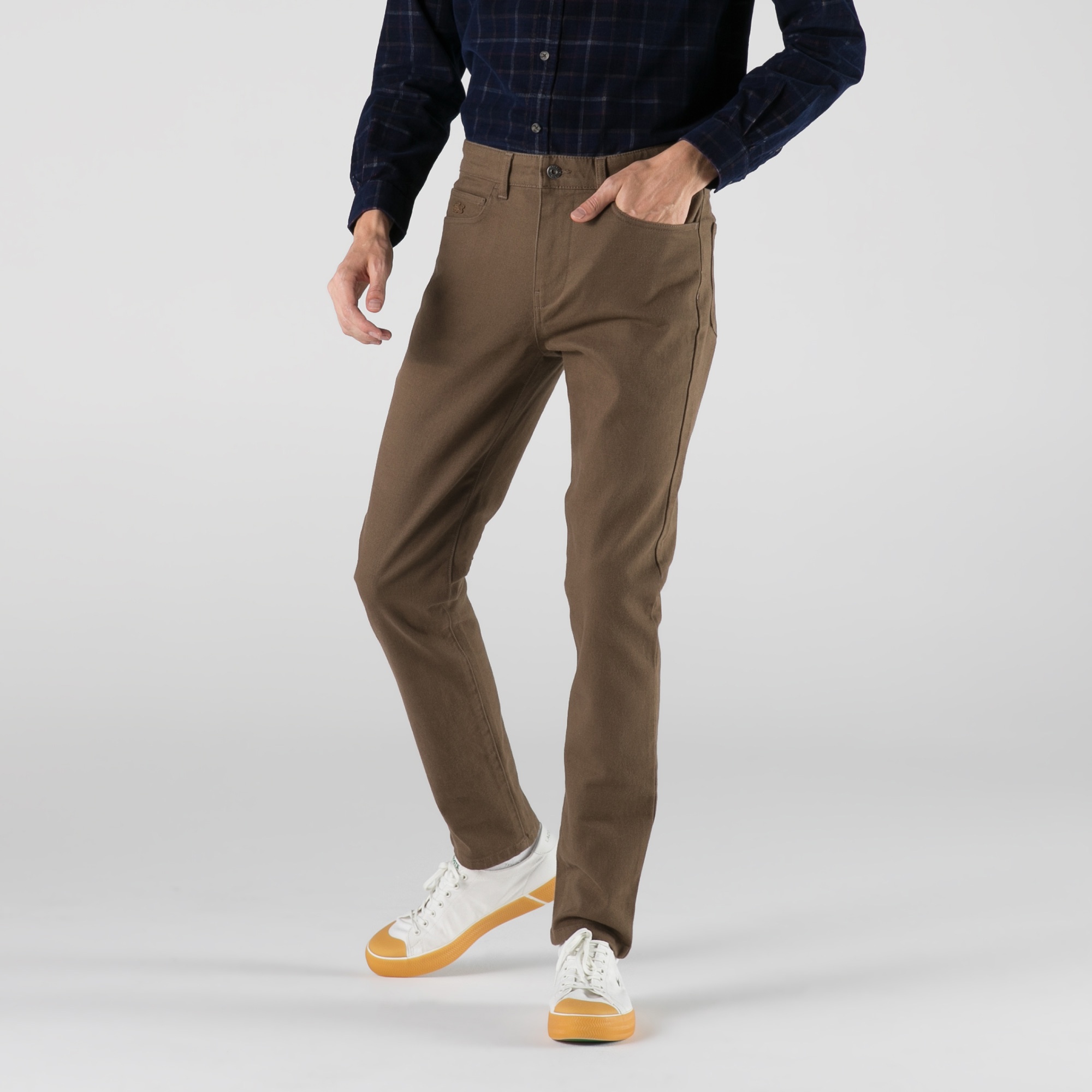 Lacoste Erkek Slim Fit Kahverengi Pantolon