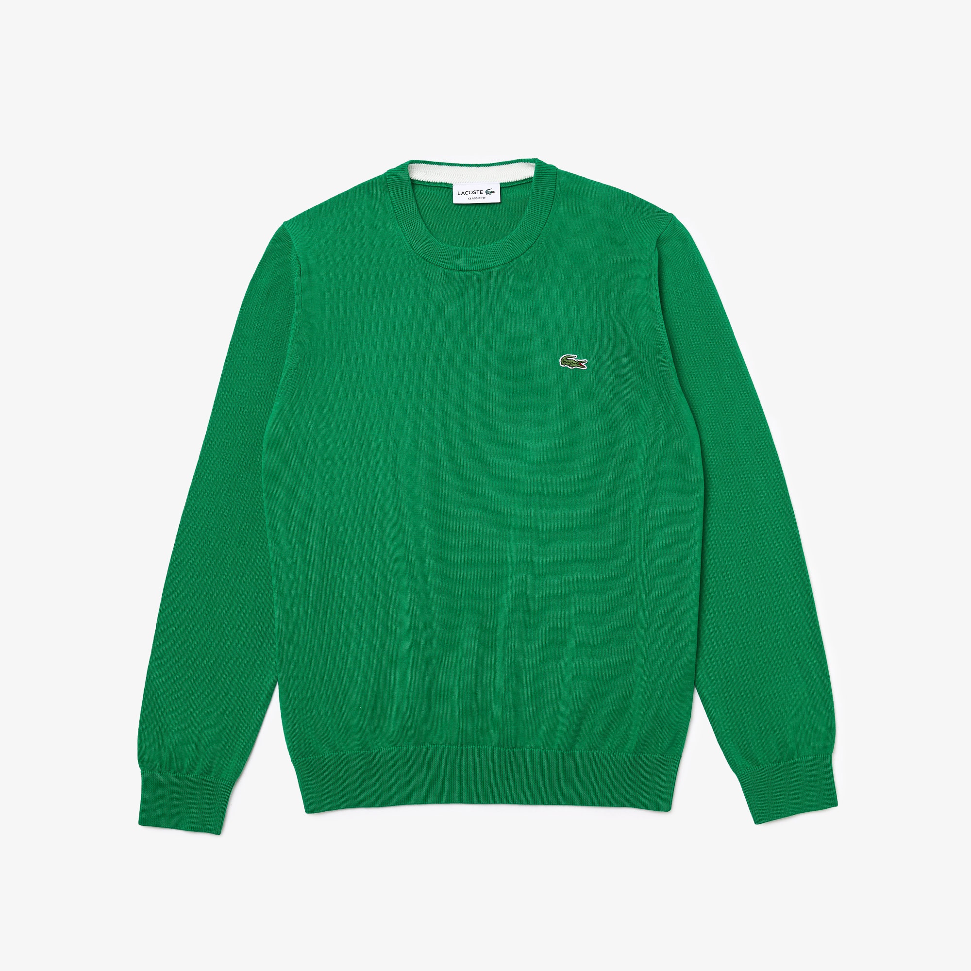 Lacoste Erkek Regular Fit Bisiklet Yaka Yeşil Kazak