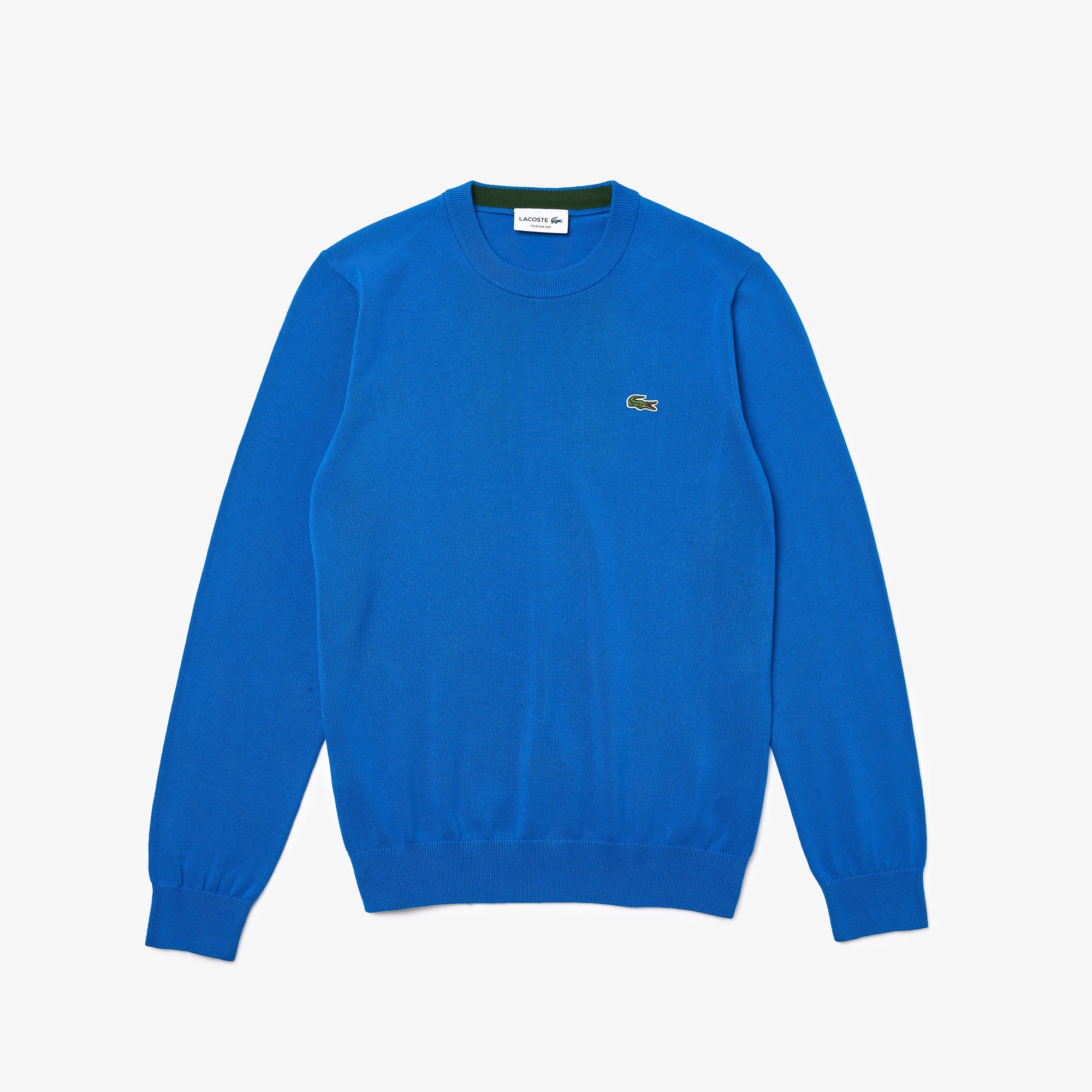 Lacoste Erkek Regular Fit Bisiklet Yaka Mavi Kazak