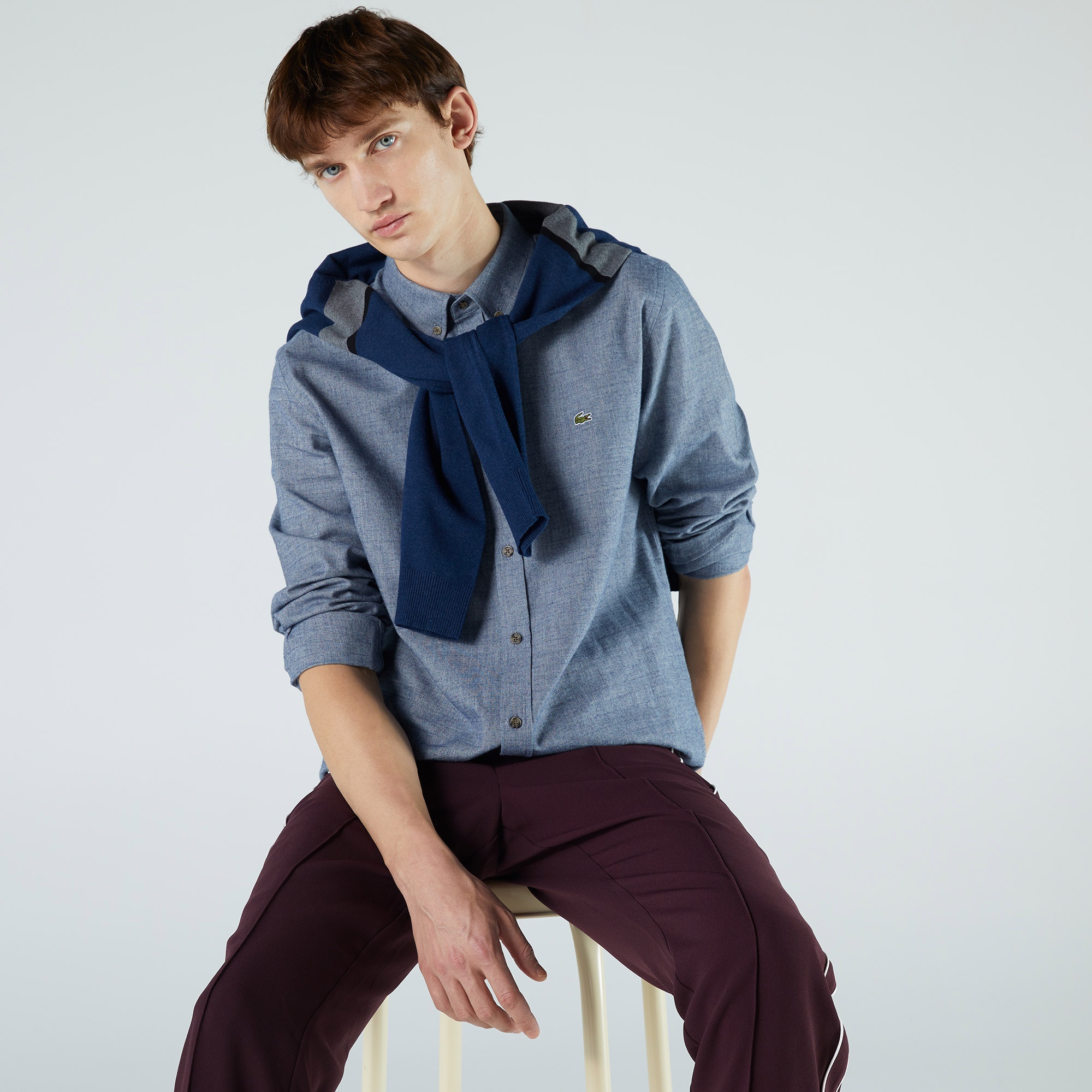 Lacoste Erkek Regular Fit Lacivert Gömlek