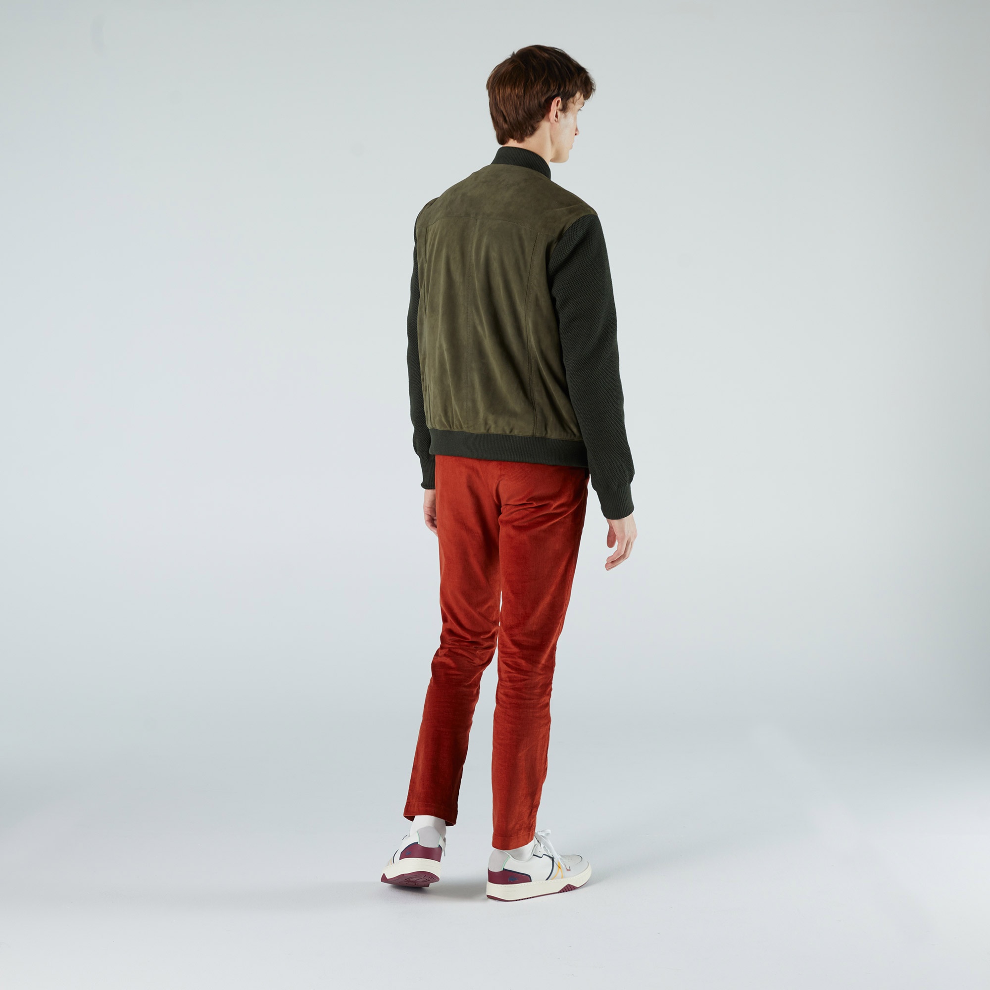 Lacoste Erkek Haki Süet Ceket