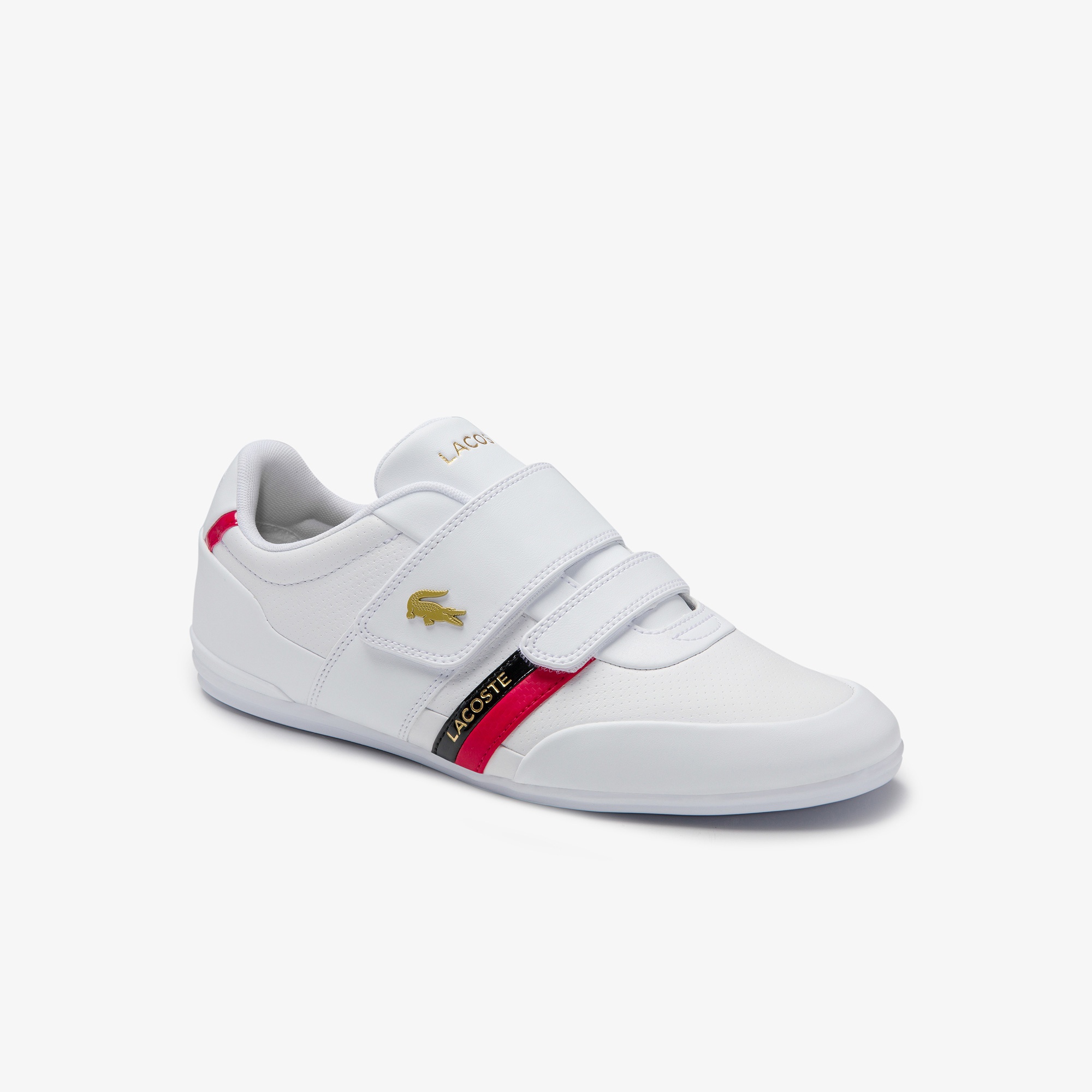 Lacoste Misano Strap 0120 1 Cma Erkek Beyaz - Kırmızı Sneaker