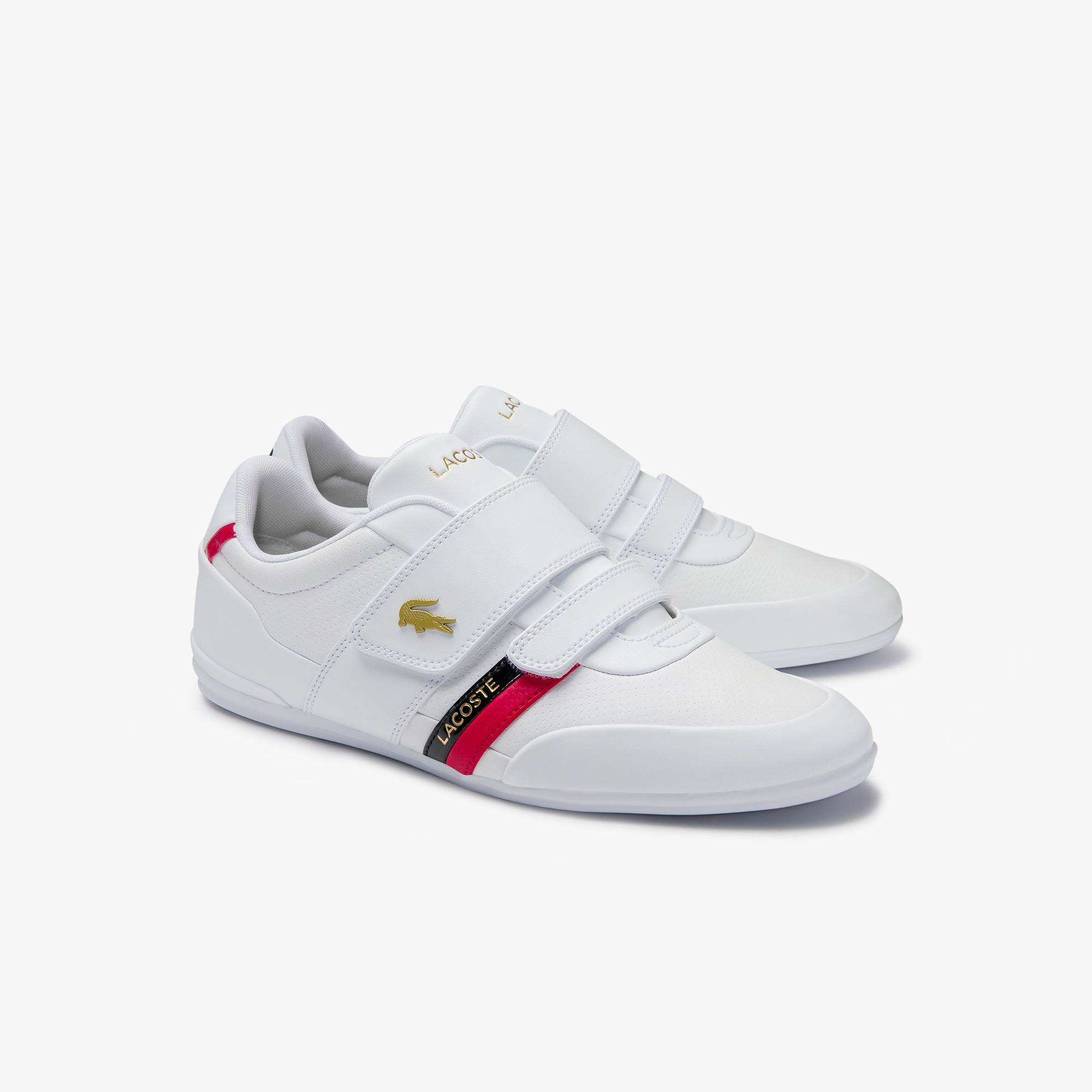 Lacoste Misano Strap 0120 1 Cma Erkek Beyaz - Kırmızı Sneaker
