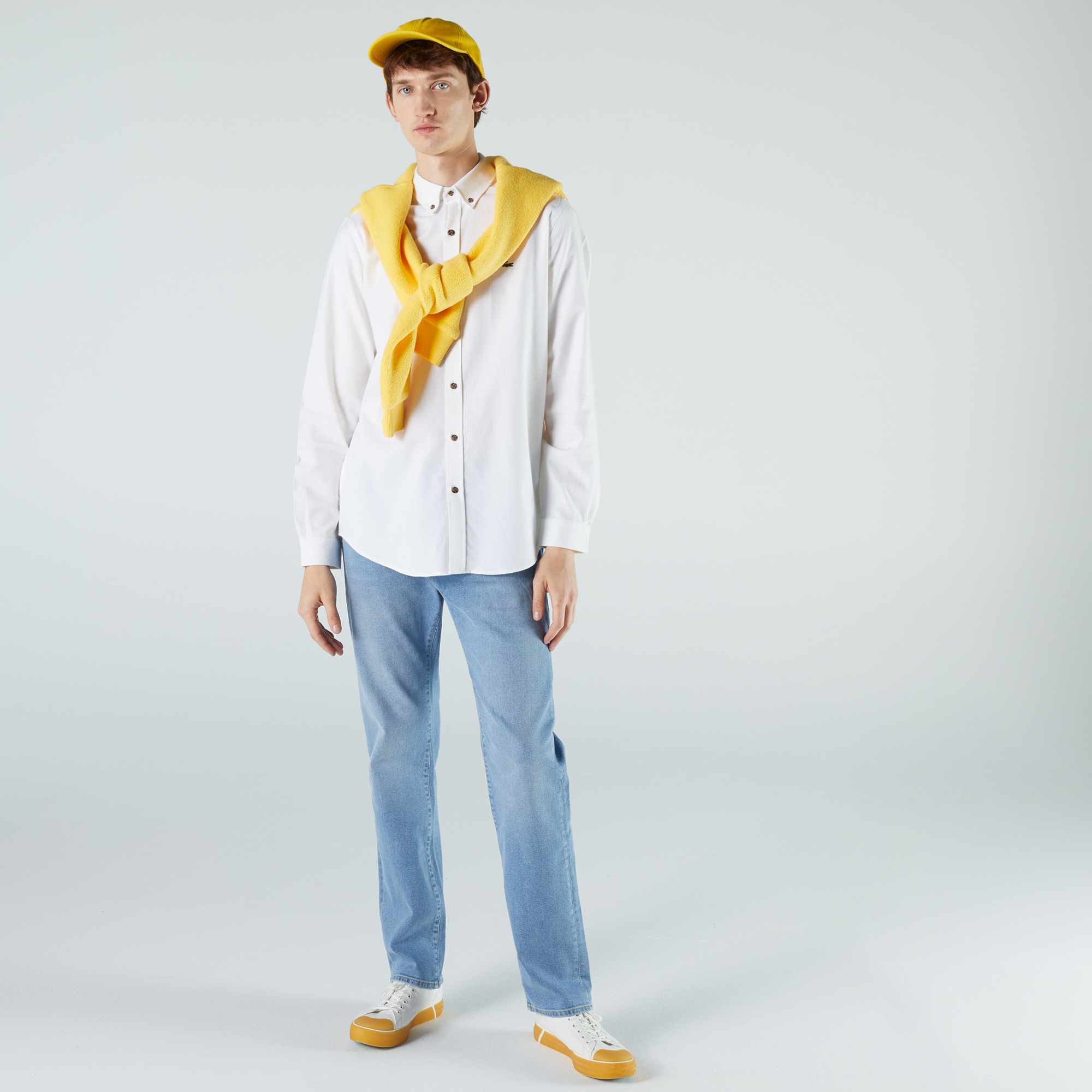 Lacoste Erkek Regular Fit Beyaz Gömlek