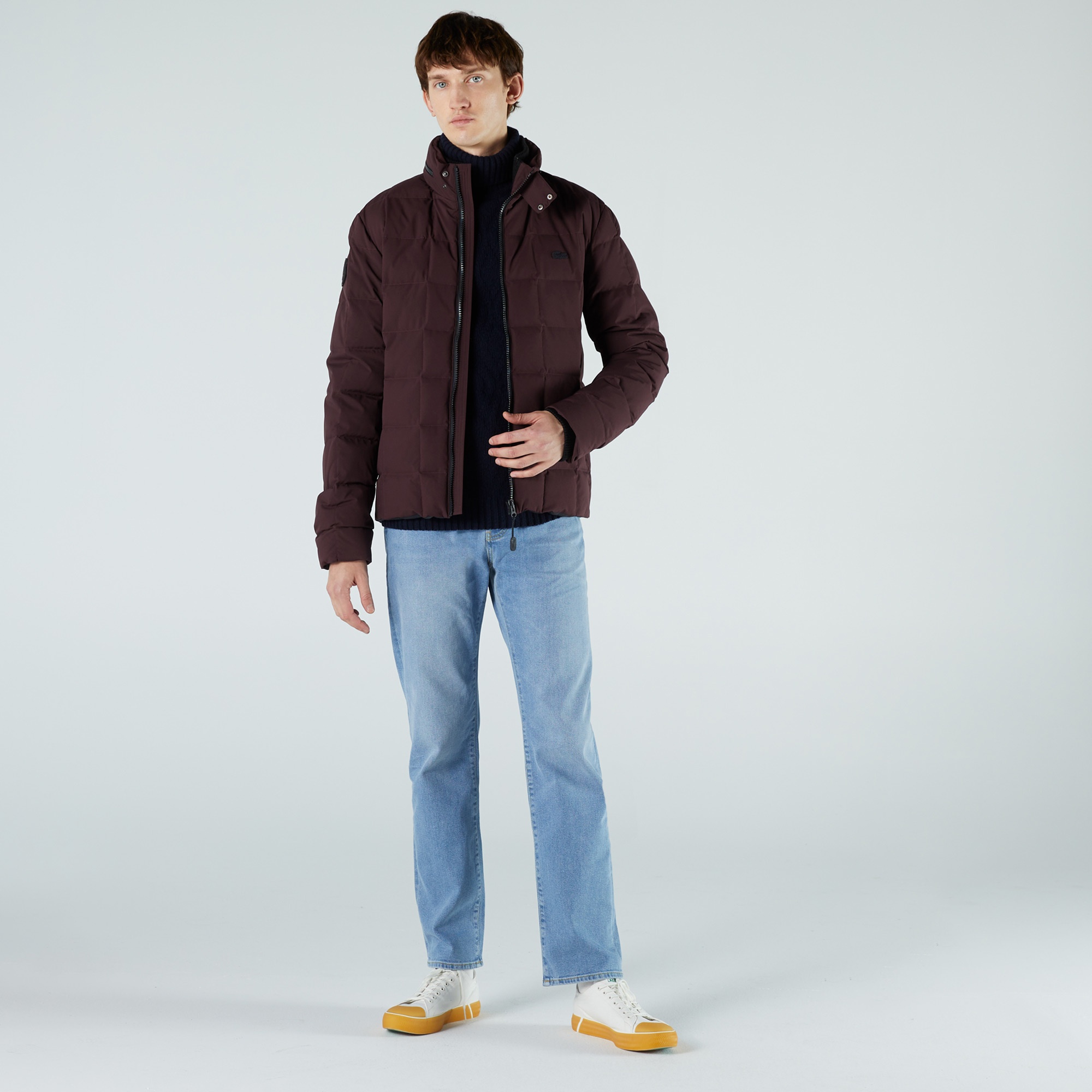 Lacoste Erkek Kapitone Bordo Mont