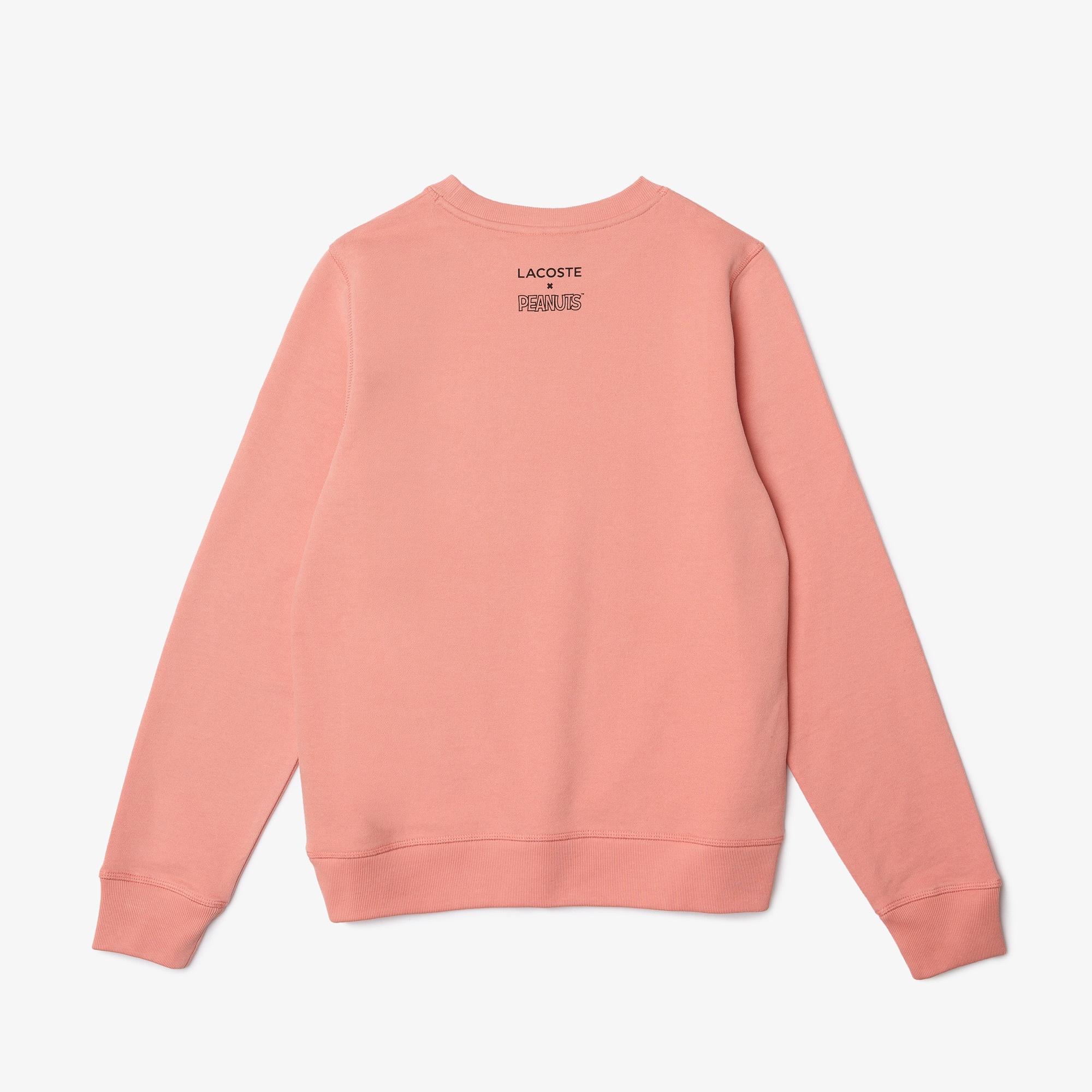 Lacoste X Peanuts Kadın Regular Fit Bisiklet Yaka Baskılı Pembe Sweatshirt