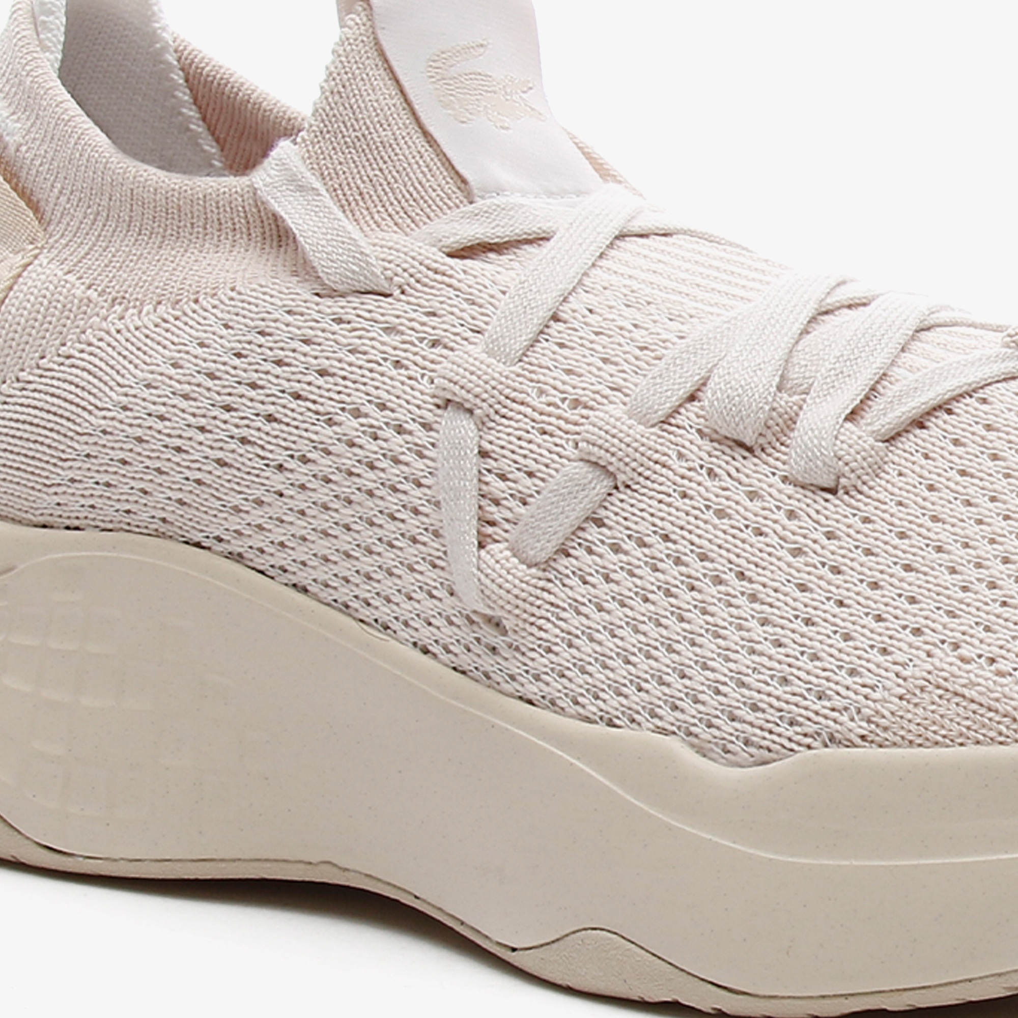 Lacoste Court-Drive Knit 03211 Sfa Off Kadın Bej Sneaker