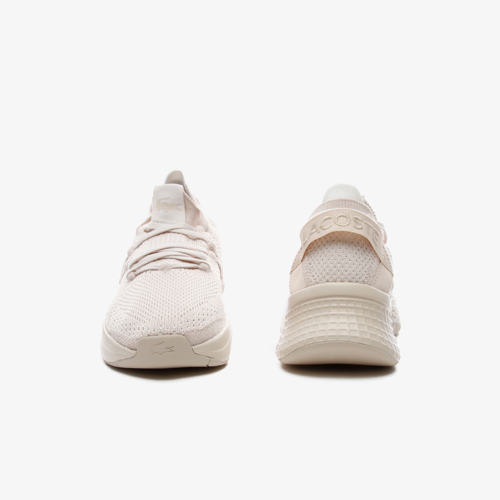 Lacoste Court-Drive Knit 03211 Sfa Off Kadın Bej Sneaker