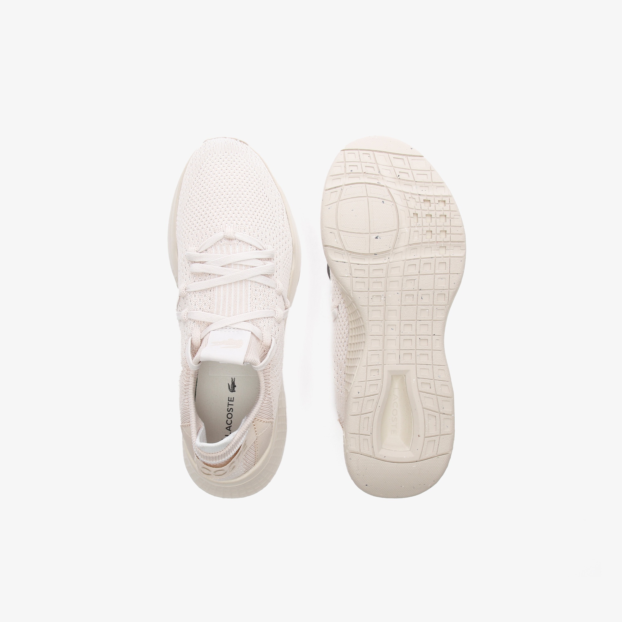 Lacoste Court-Drive Knit 03211 Sfa Off Kadın Bej Sneaker
