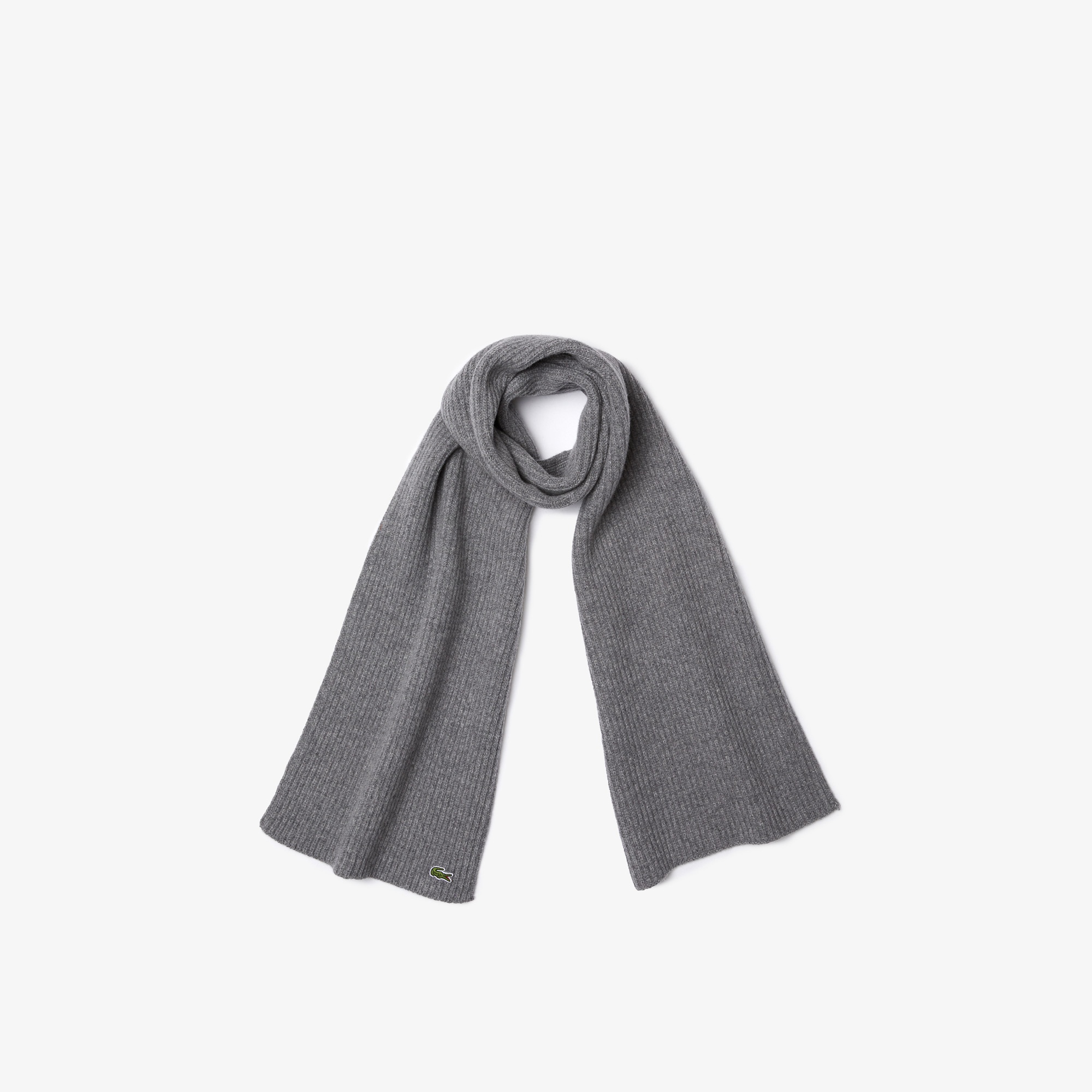 Lacoste Kadın Yün Gri Atkı