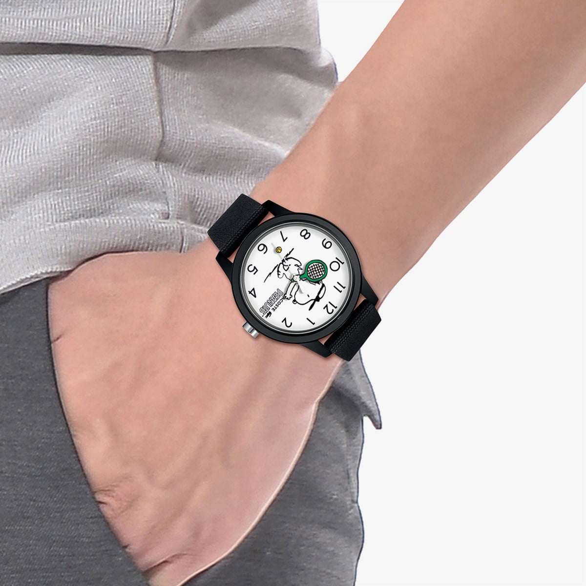 Lacoste X Peanuts Erkek Siyah Saat