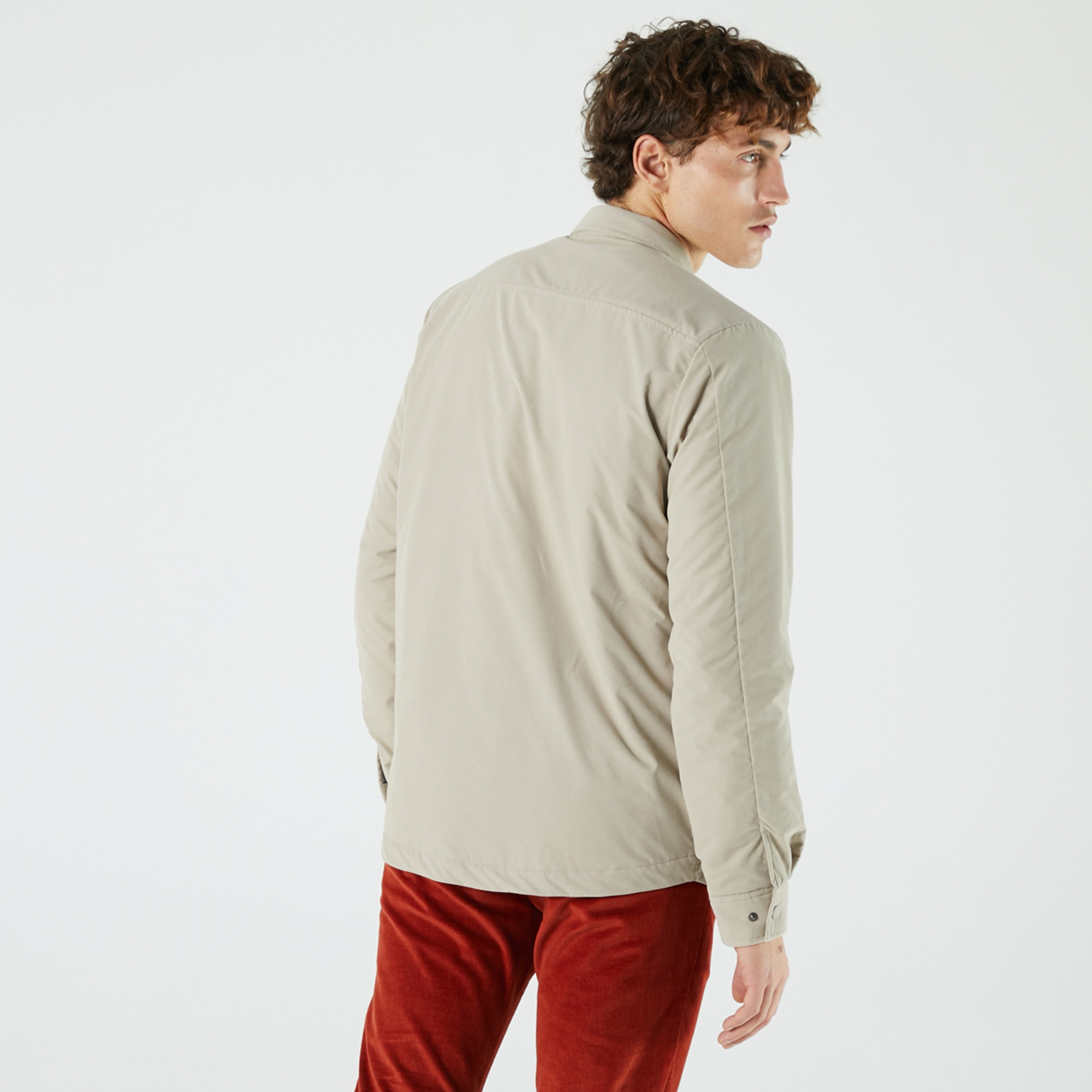 Lacoste Erkek Krem Mont