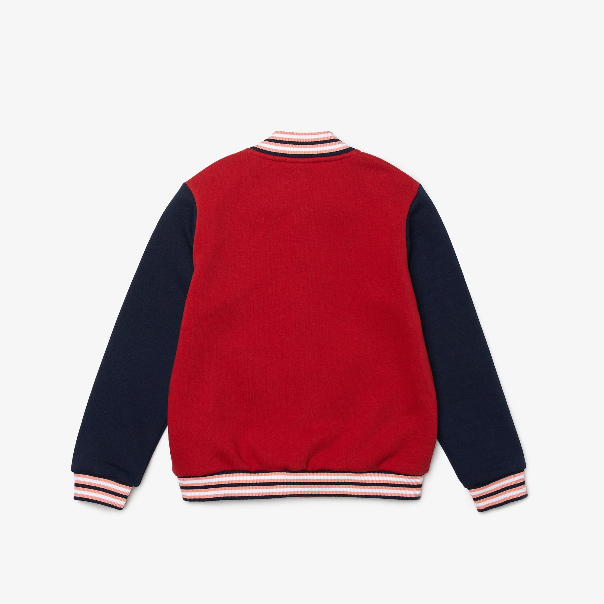 Lacoste Kız Çocuk Hakim Yaka Renk Bloklu Kırmızı Sweatshirt