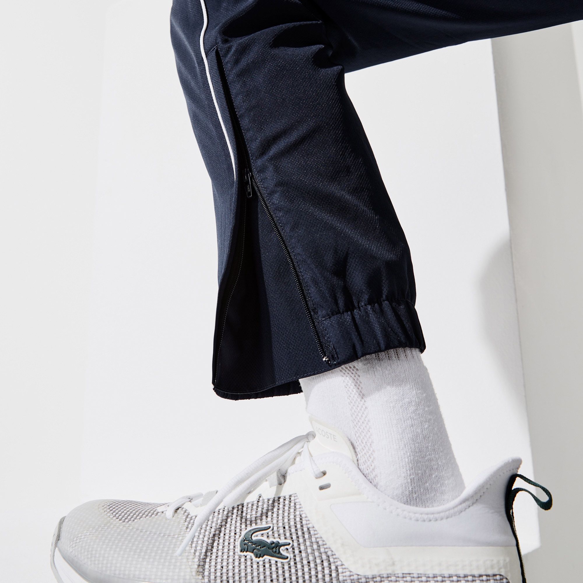Lacoste SPORT Erkek Regular Fit Fermuarlı Renk Bloklu Lacivert Eşofman Takımı