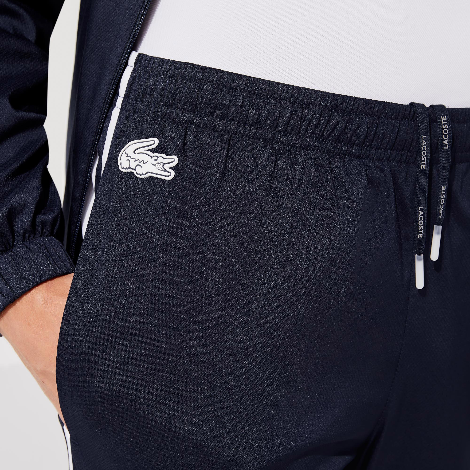 Lacoste SPORT Erkek Regular Fit Renk Bloklu Lacivert Eşofman Takımı