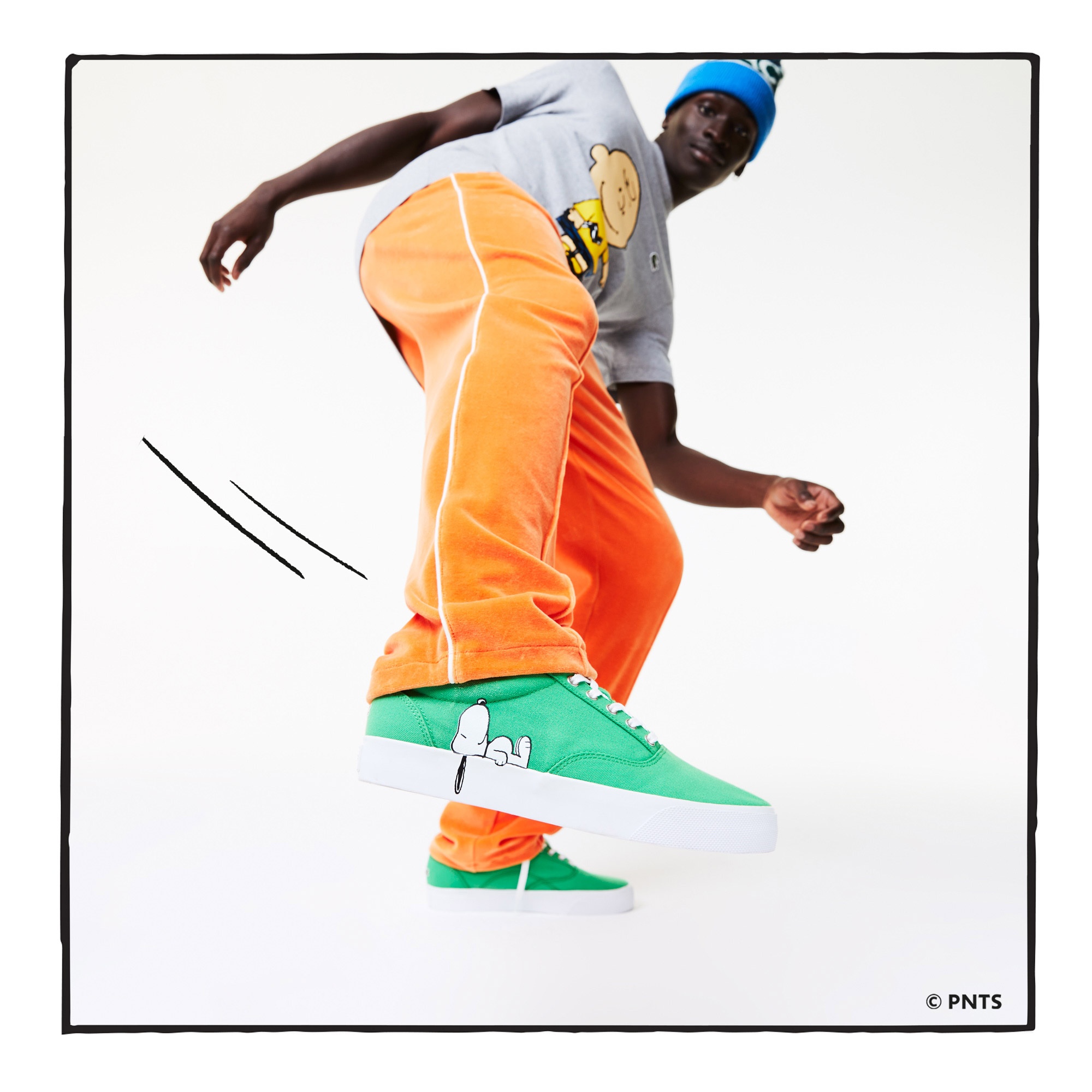 Lacoste x Peanuts Erkek Yeşil Sneaker