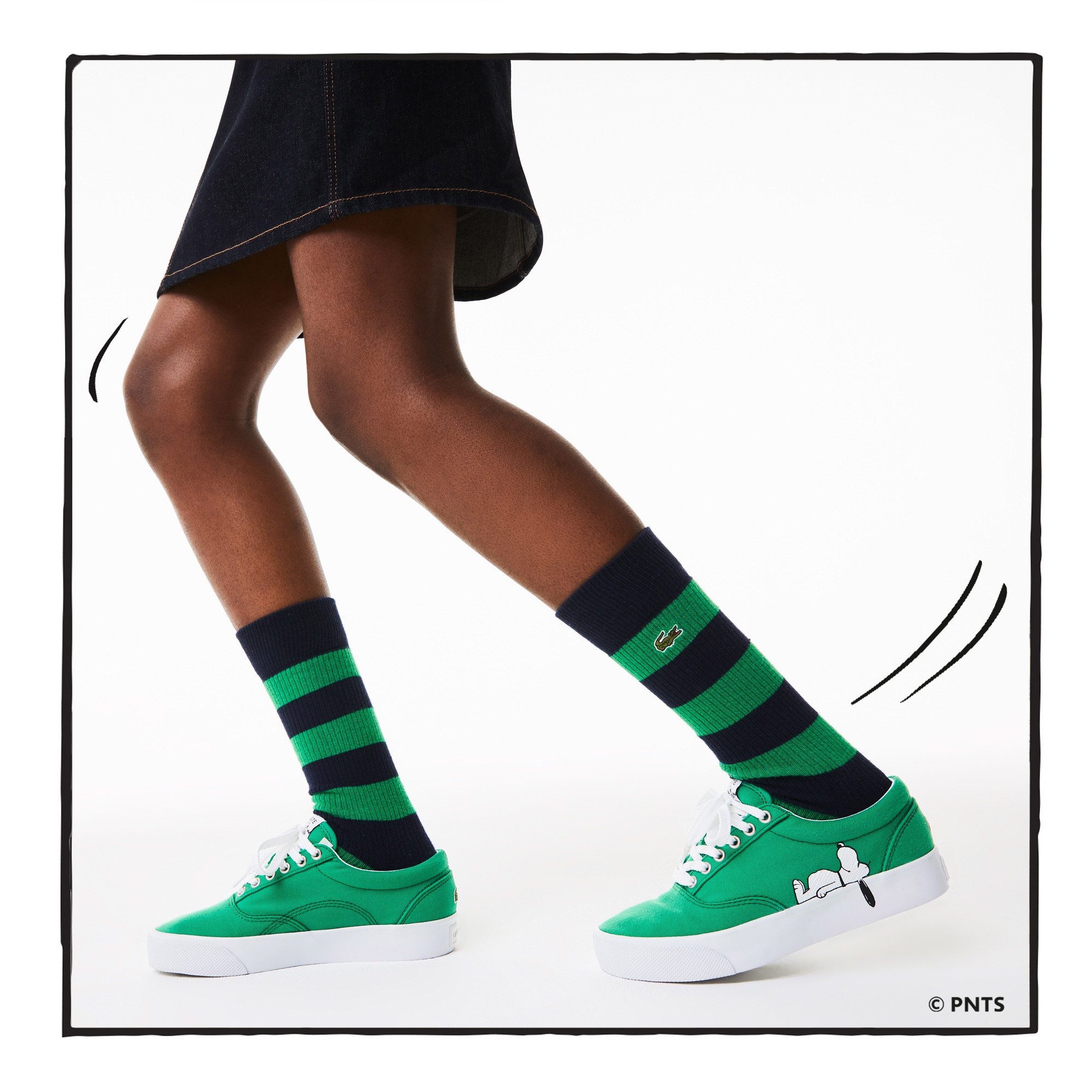 Lacoste x Peanuts Kadın Yeşil Sneaker