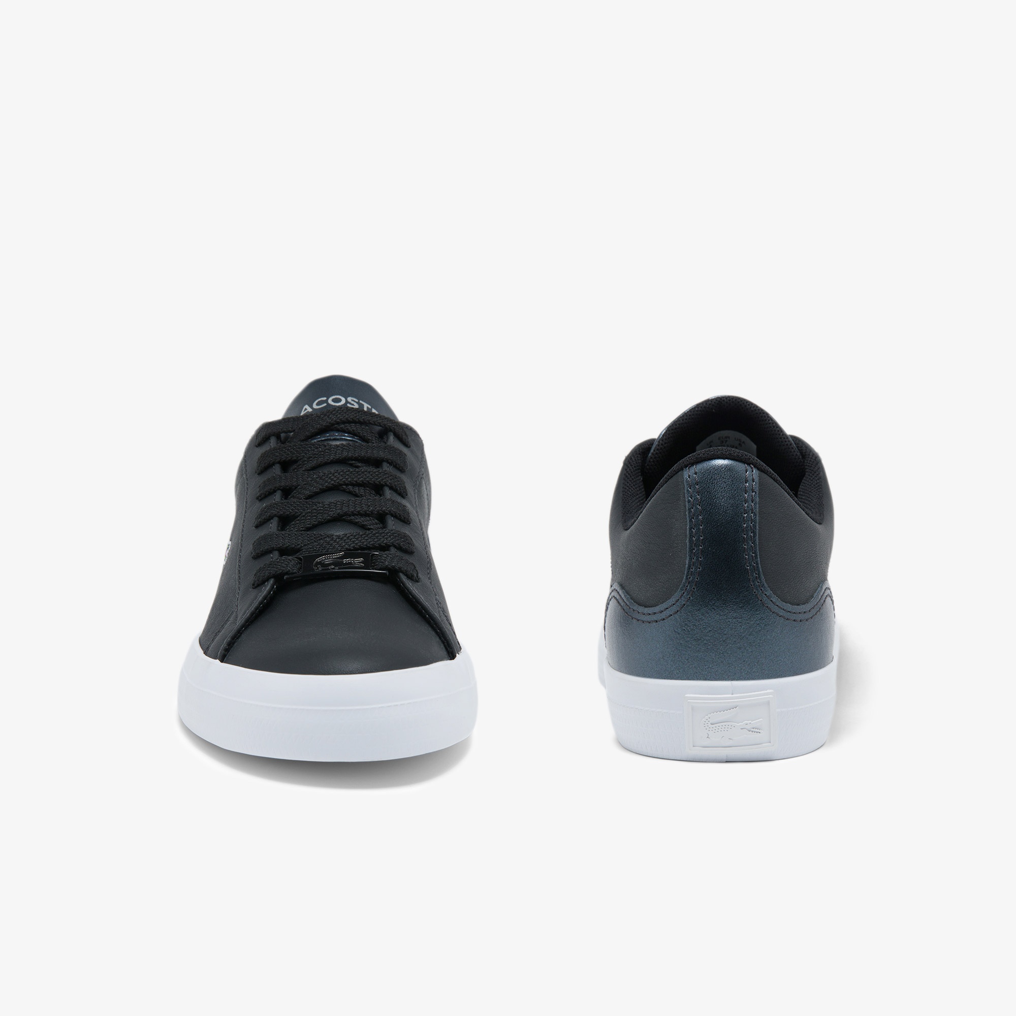 Lacoste Lerond 0521 1 Cfa Kadın Deri Siyah - Beyaz Sneaker