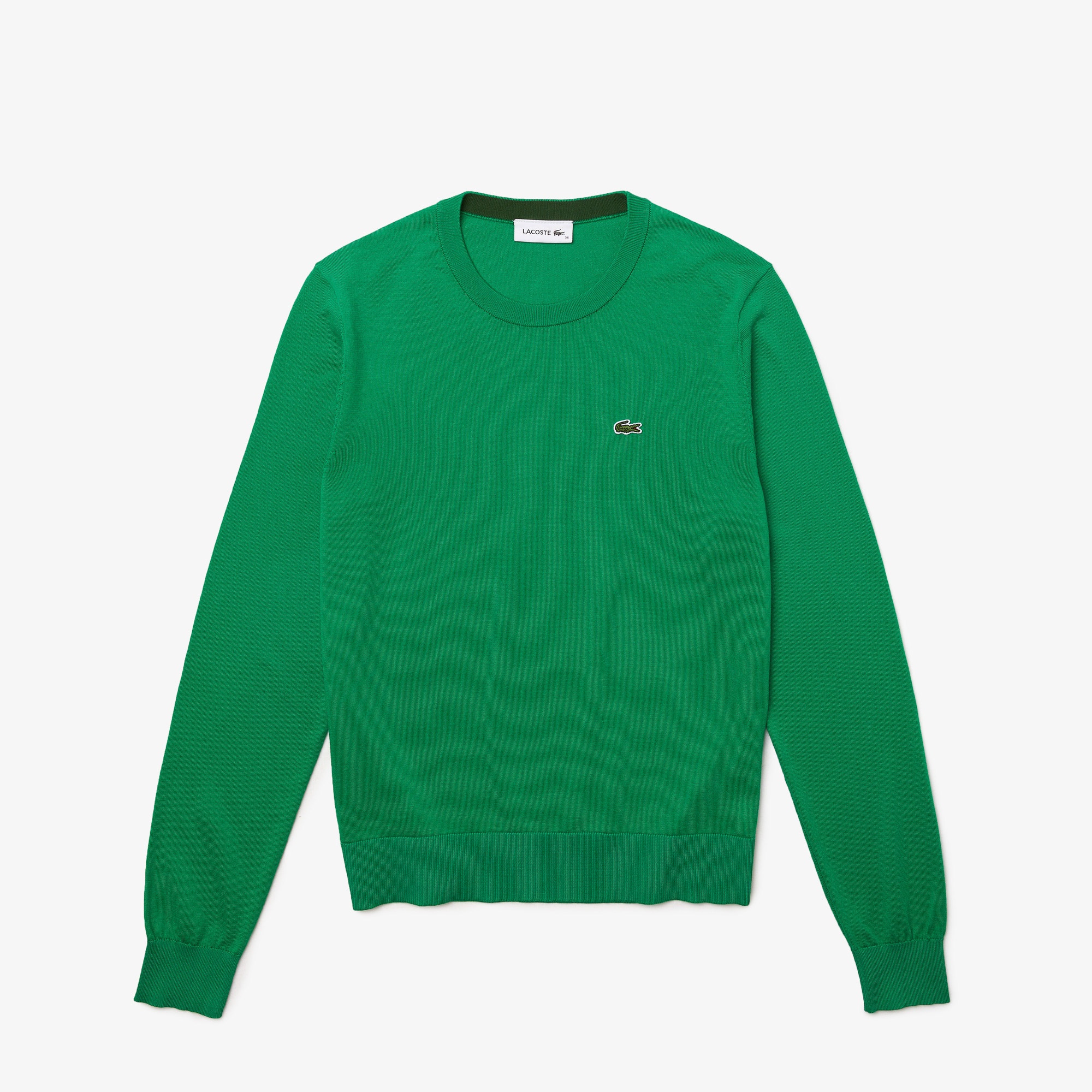 Lacoste Kadın Bisiklet Yaka Yeşil Kazak