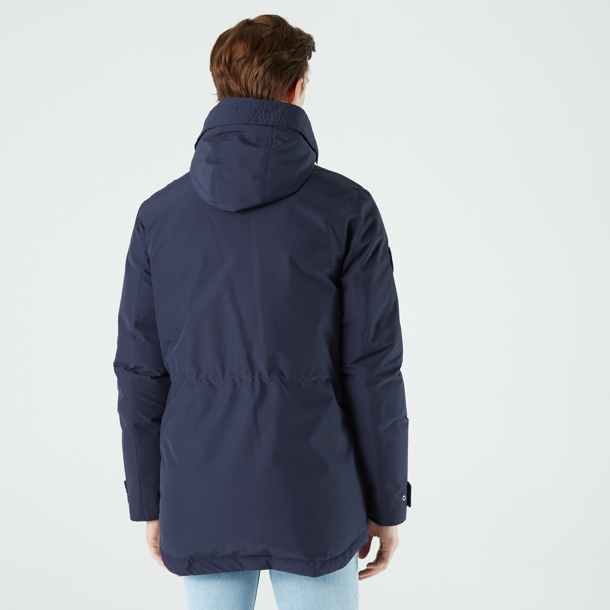 Lacoste Erkek Kapüşonlu Lacivert Mont