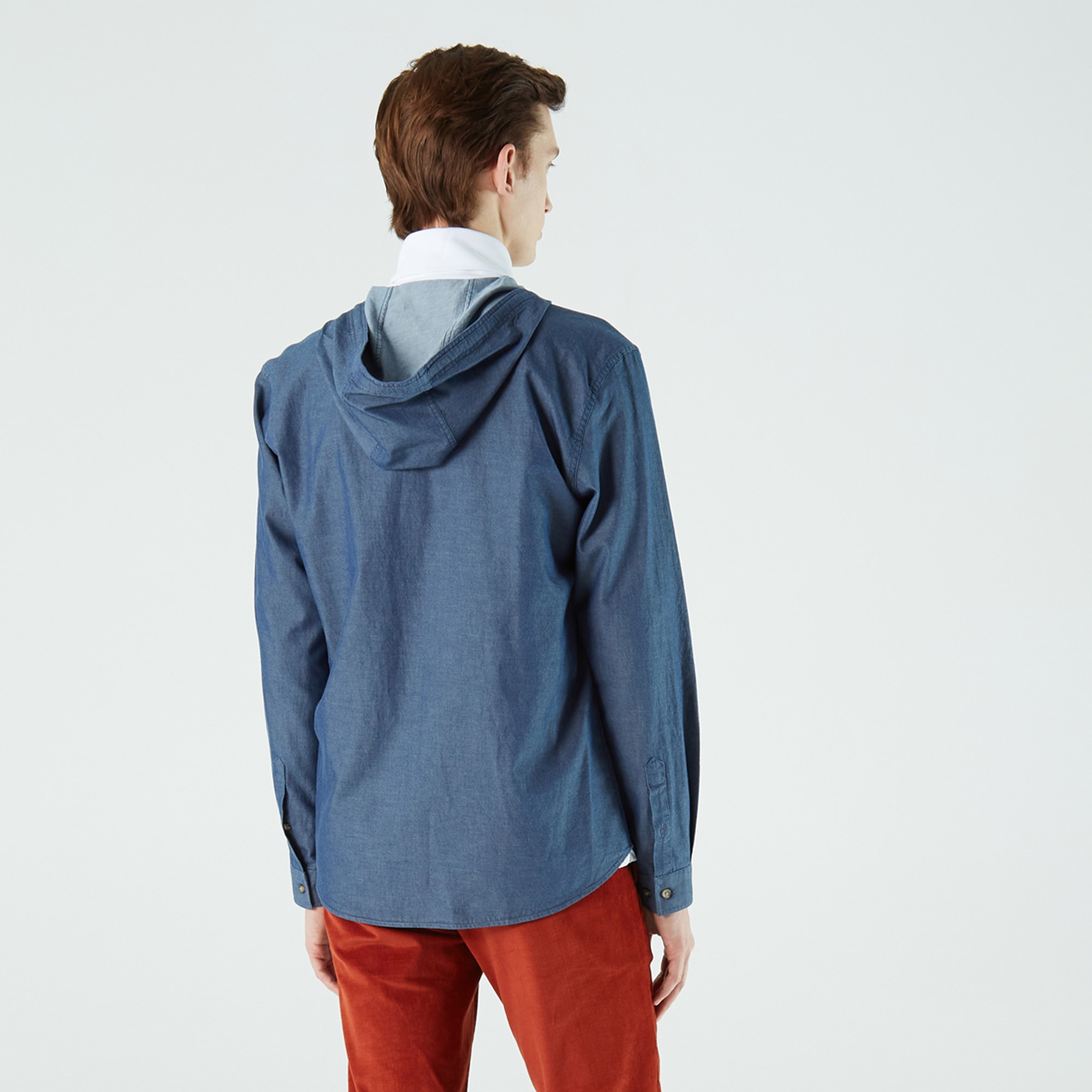 Lacoste Erkek Regular Fit Kapüşonlu Lacivert Gömlek