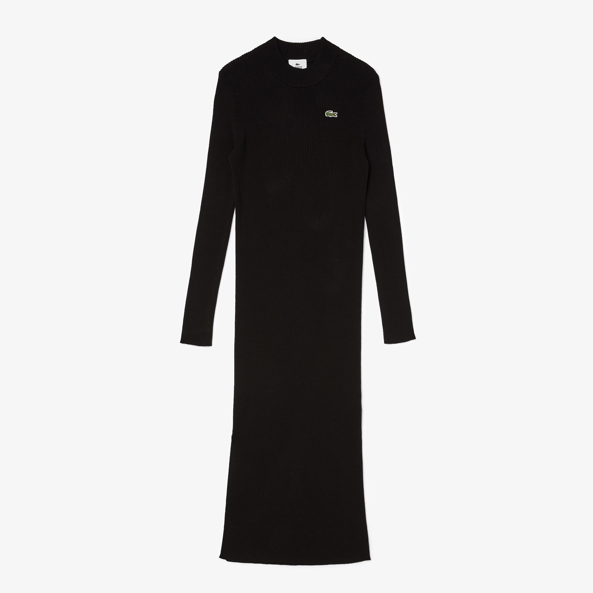Lacoste L!VE Kadın Uzun Kollu Slim Fit Siyah Elbise