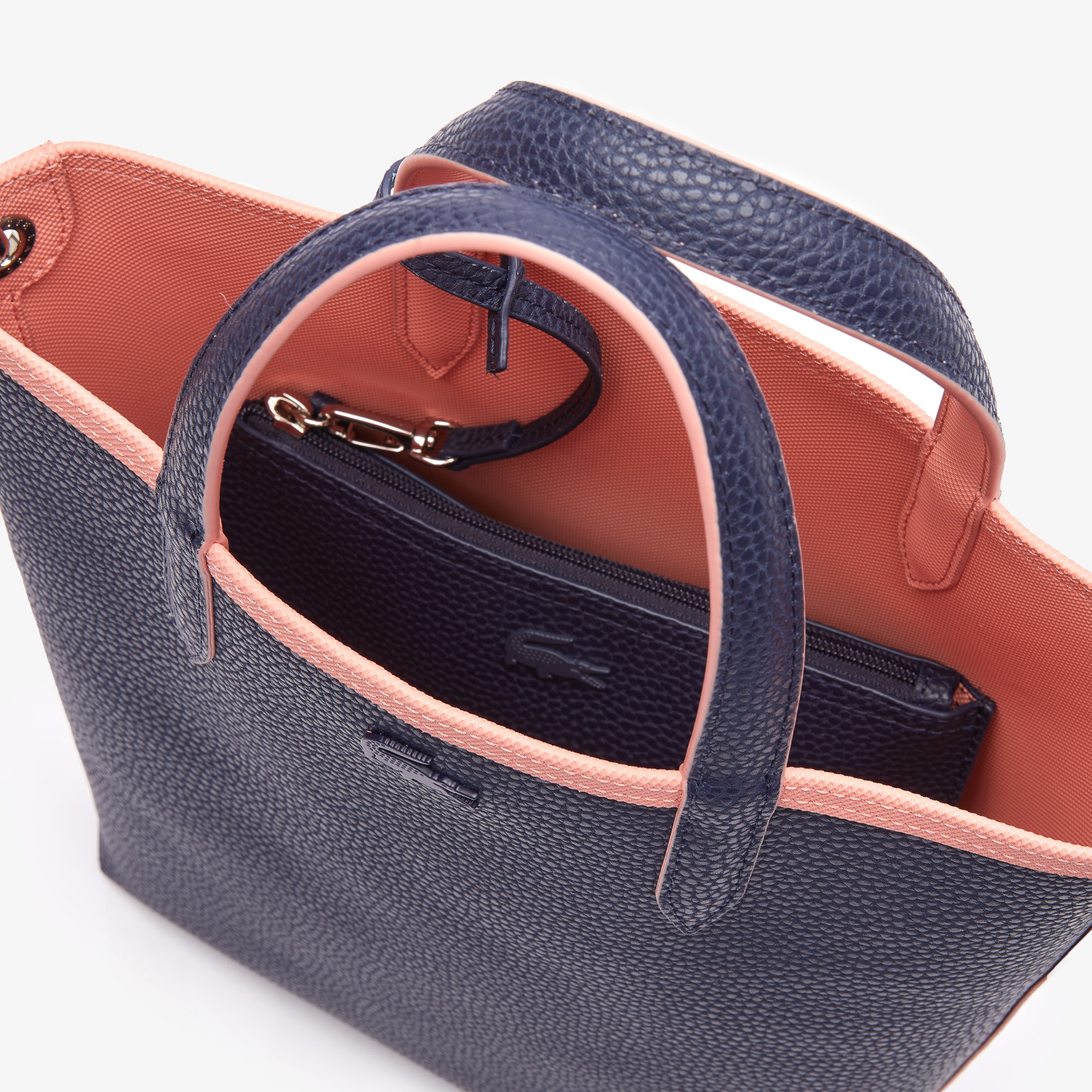 Lacoste Anna Seasonal Kadın Pembe-Lacivert Çift Taraflı Çanta