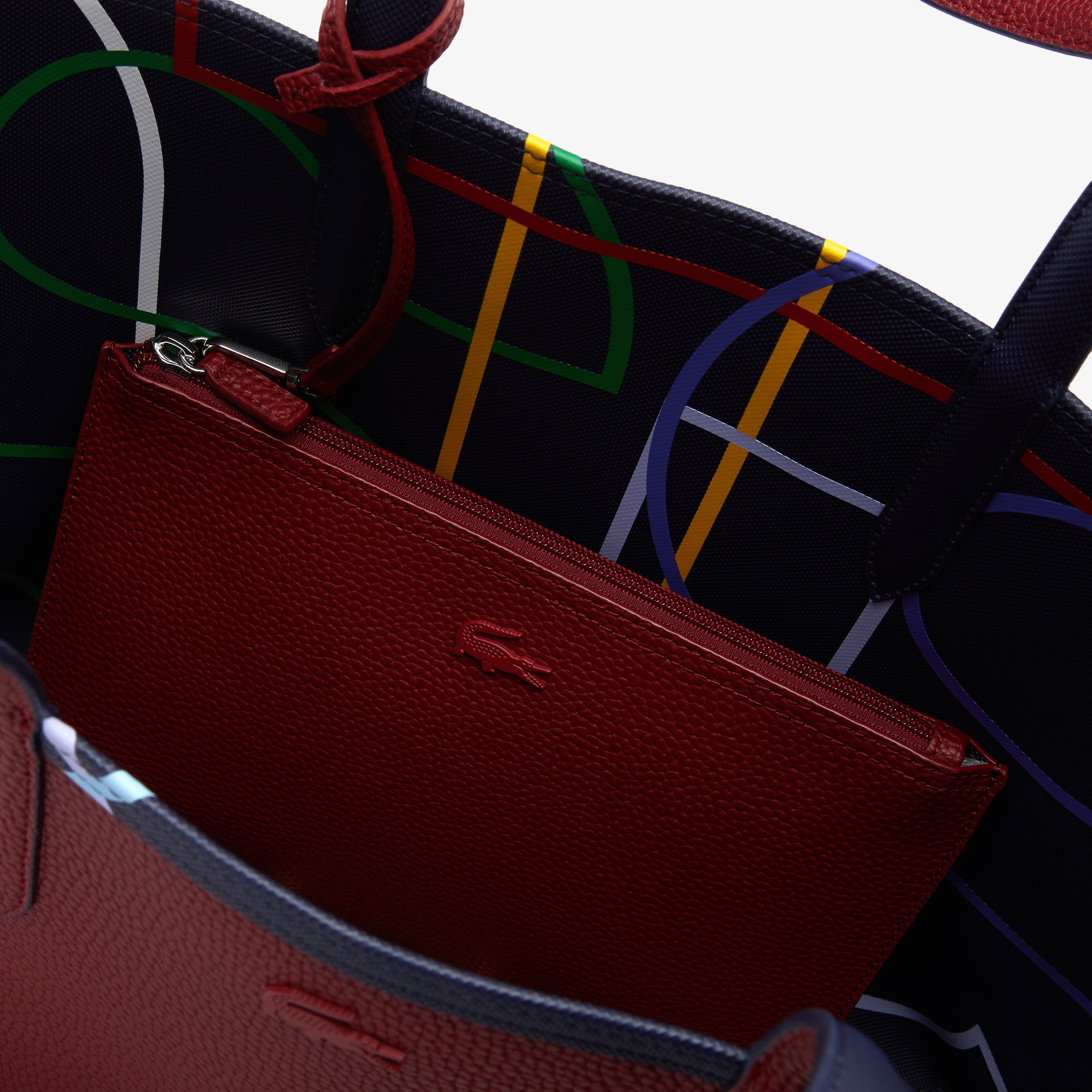 Lacoste Anna Seasonal Kadın Lacivert-Bordo Çift Taraflı Çanta