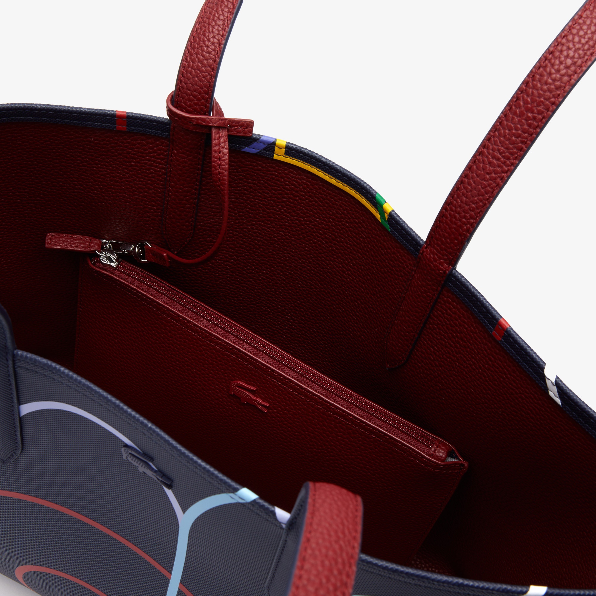 Lacoste Anna Seasonal Kadın Lacivert-Bordo Çift Taraflı Çanta