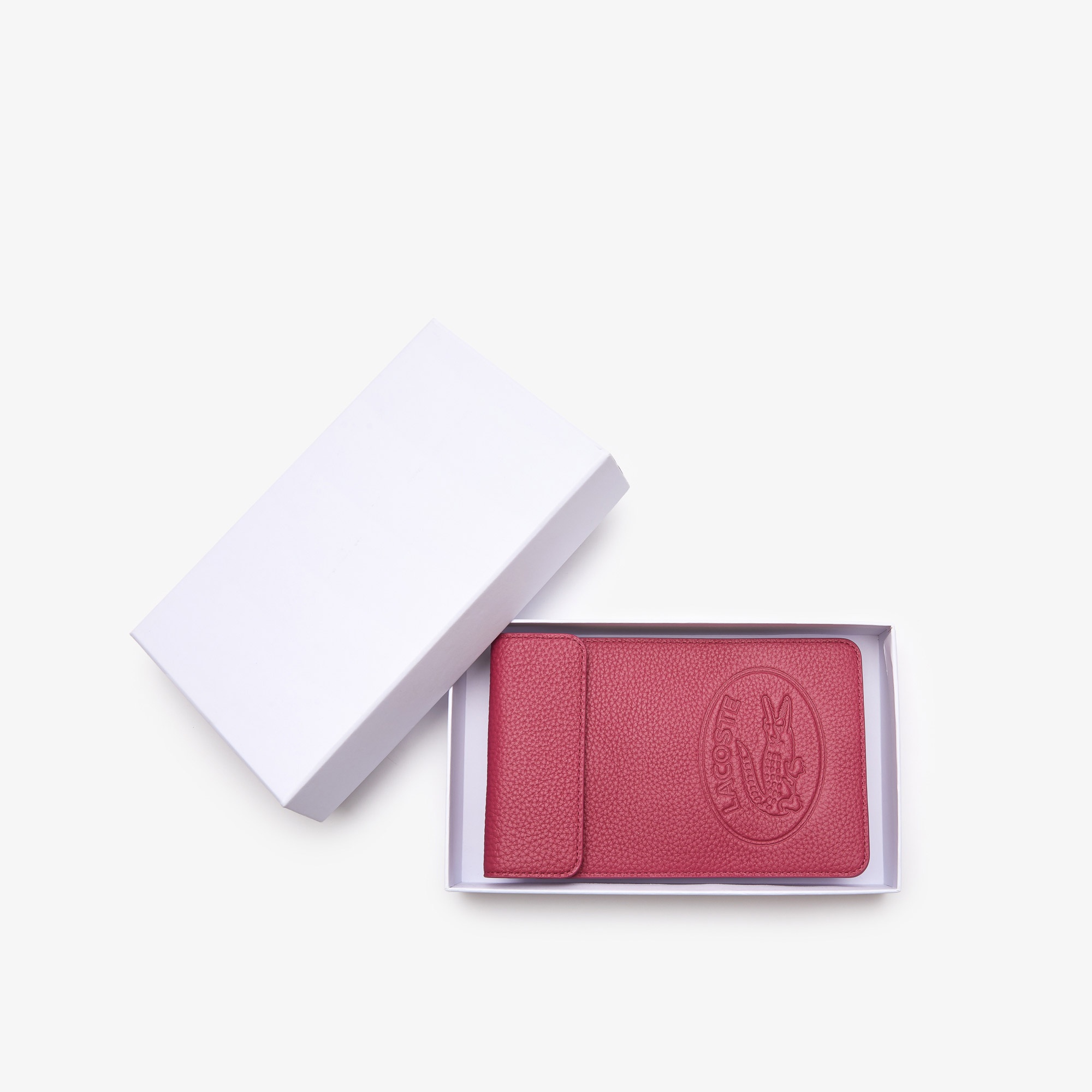 Lacoste Croco Crew Kadın Deri Kırmızı Cüzdan