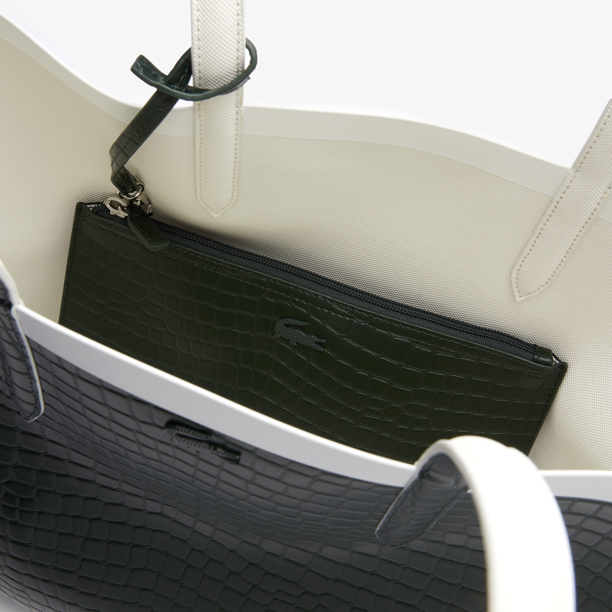 Lacoste Anna Seasonal Kadın Siyah - Beyaz Çift Taraflı Çanta