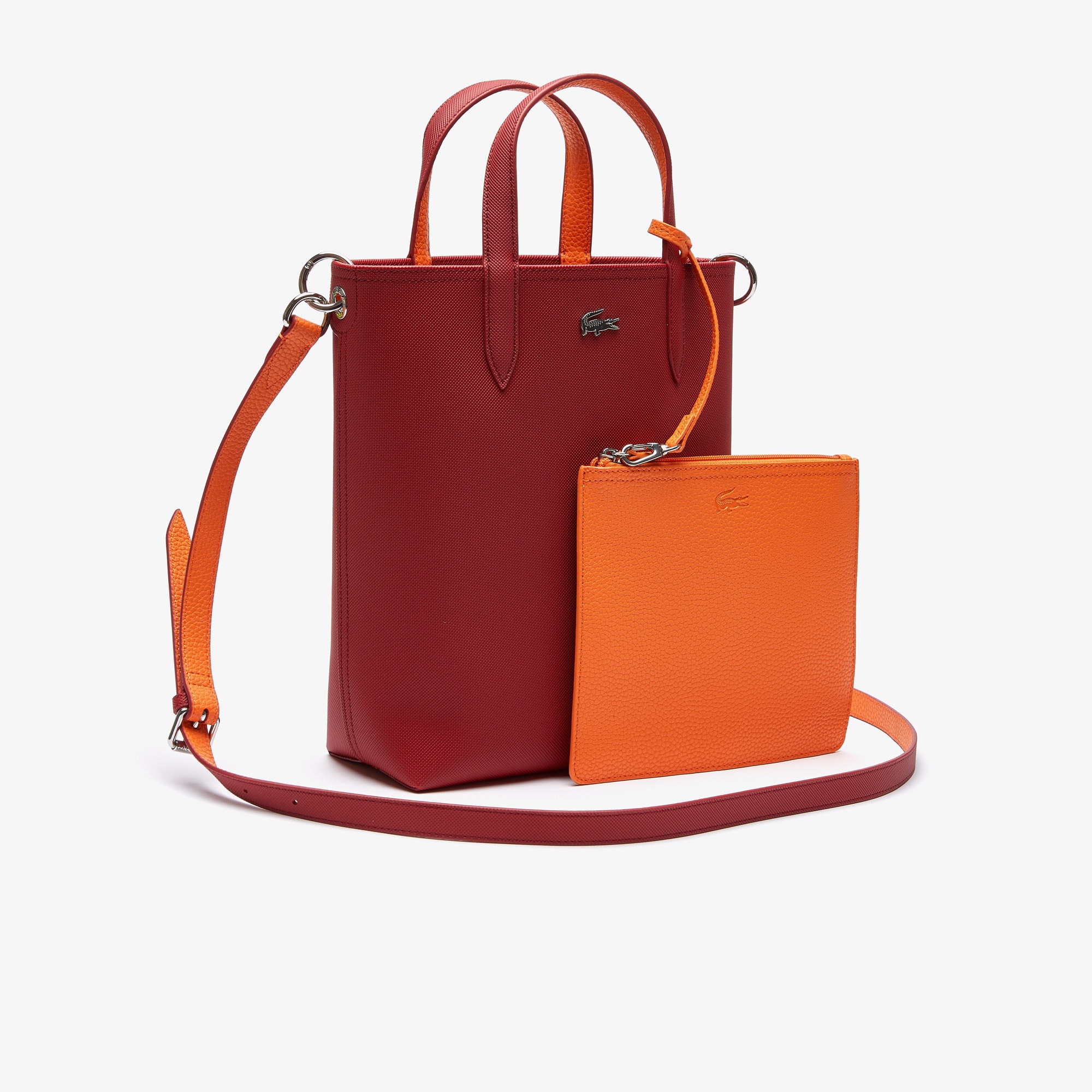 Lacoste Anna Kadın Bordo - Turuncu Çift Taraflı Çanta