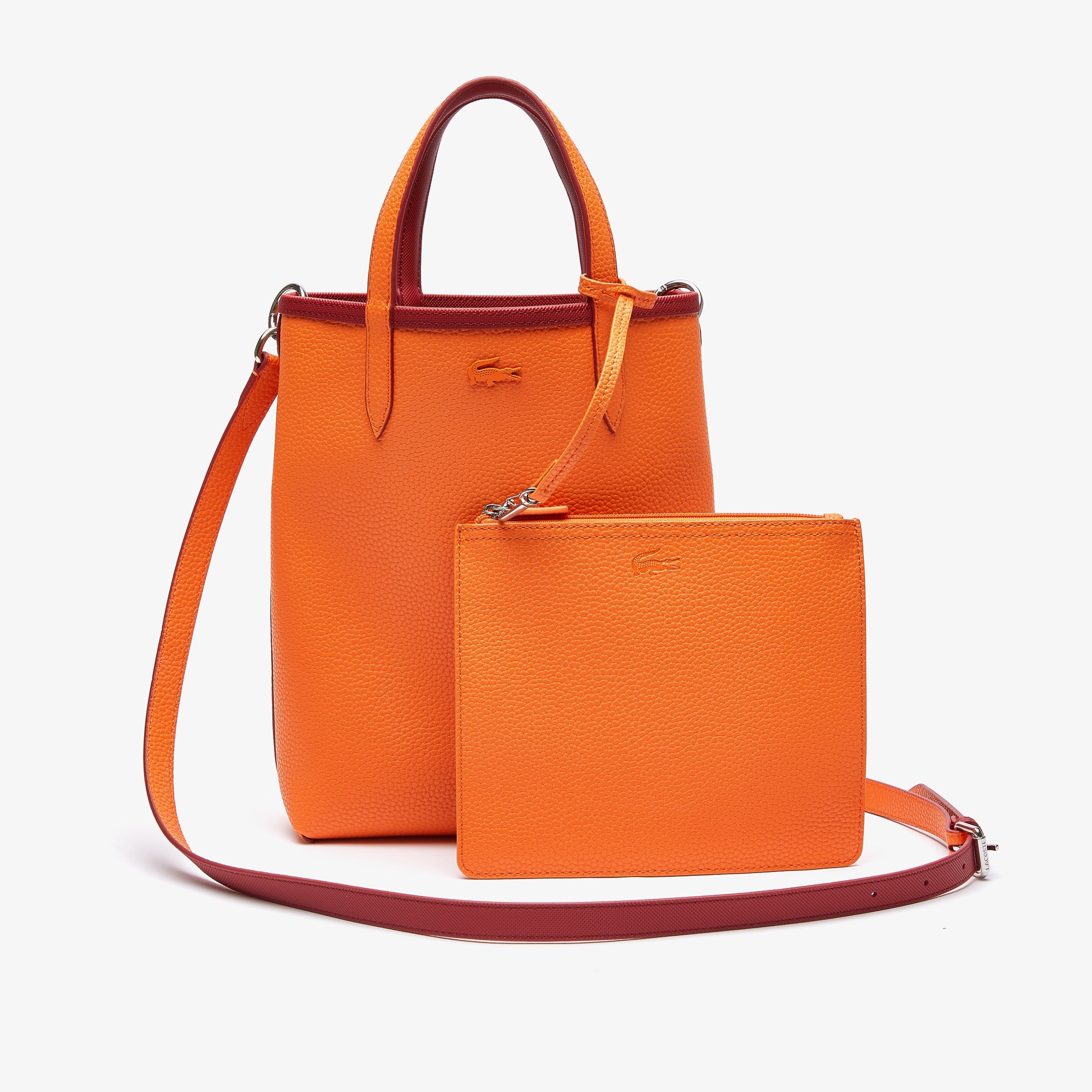Lacoste Anna Kadın Bordo - Turuncu Çift Taraflı Çanta