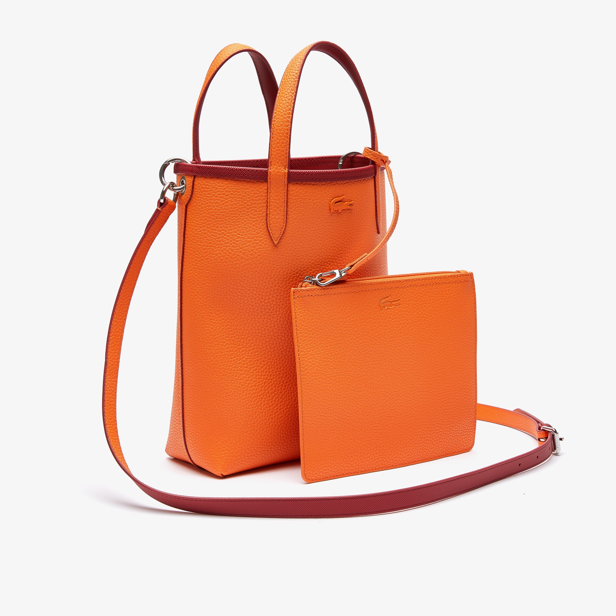 Lacoste Anna Kadın Bordo - Turuncu Çift Taraflı Çanta