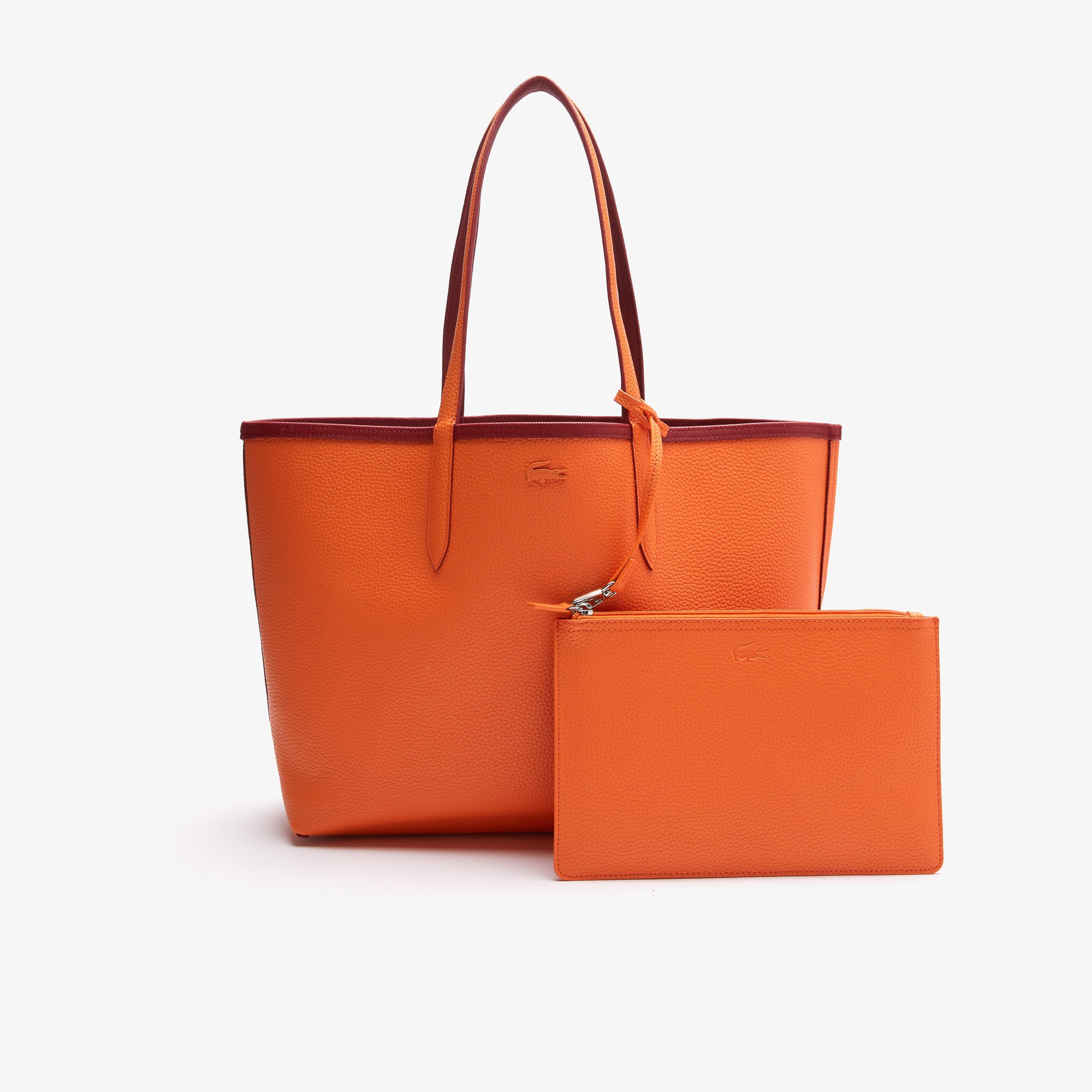Lacoste Anna Kadın Bordo - Turuncu Çift Taraflı Çanta