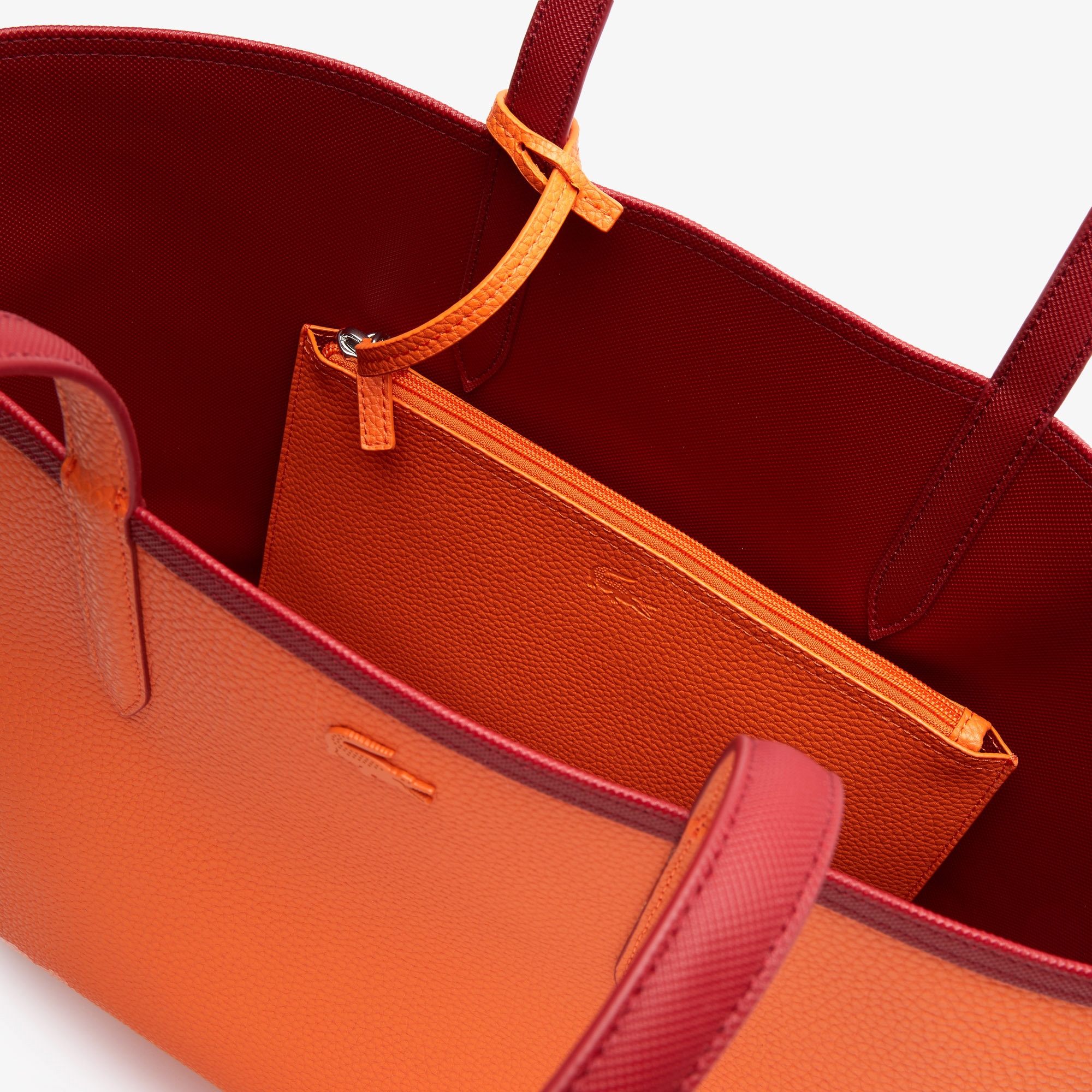 Lacoste Anna Kadın Bordo - Turuncu Çift Taraflı Çanta